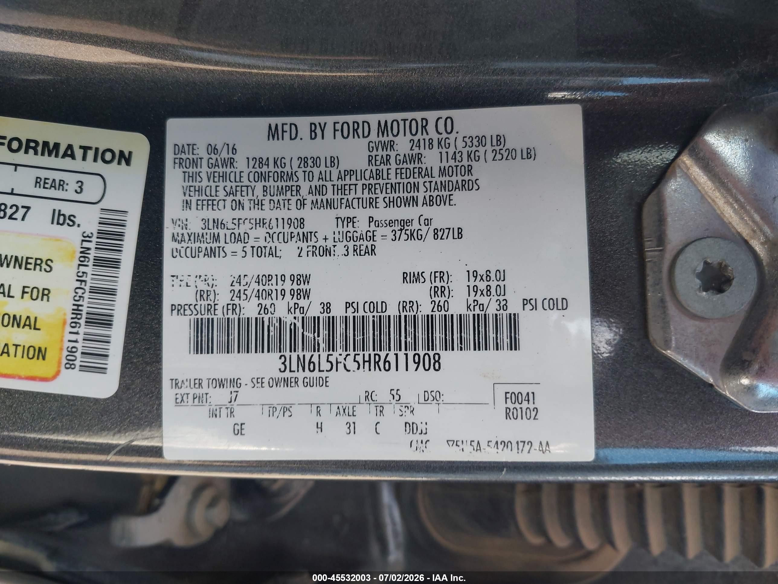 2017 Lincoln Mkz Reserve Gray vin: 3LN6L5FC5HR611908