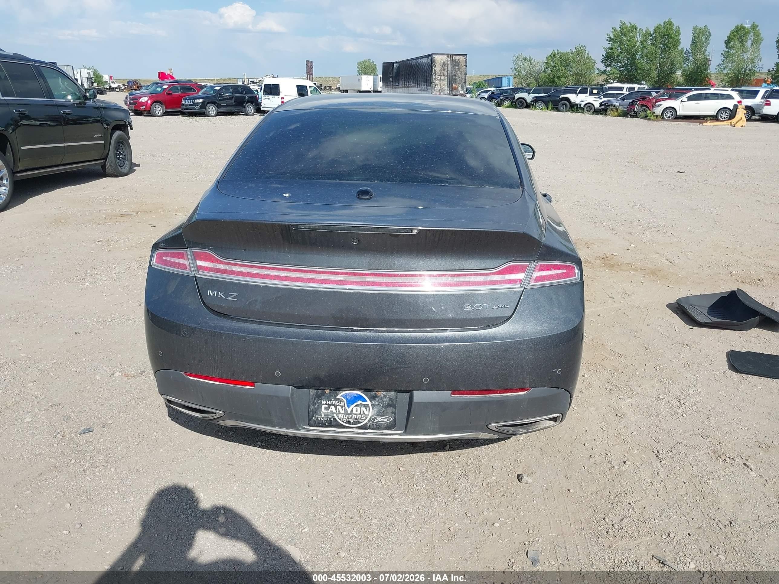 2017 Lincoln Mkz Reserve Gray vin: 3LN6L5FC5HR611908
