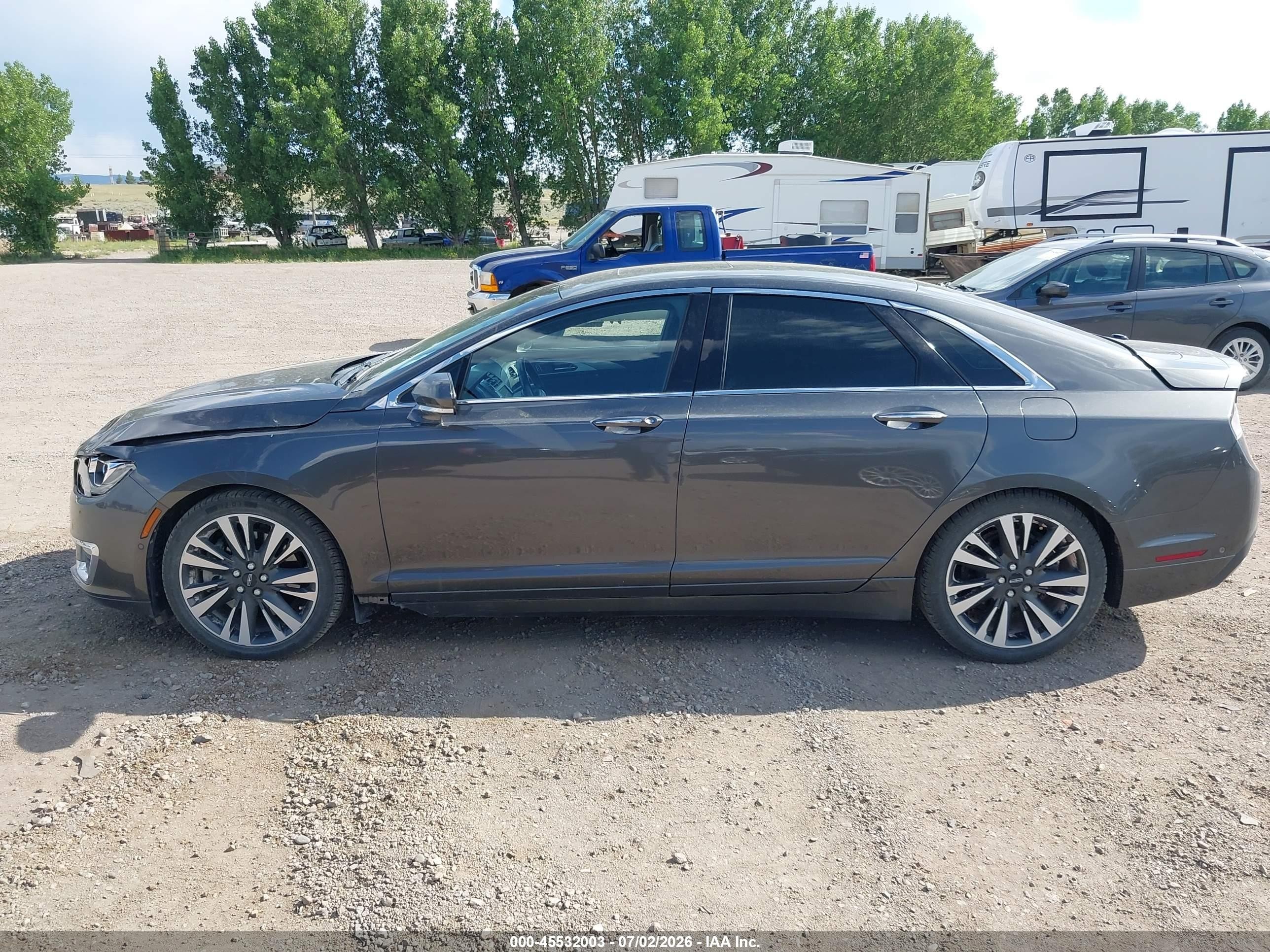 2017 Lincoln Mkz Reserve Gray vin: 3LN6L5FC5HR611908