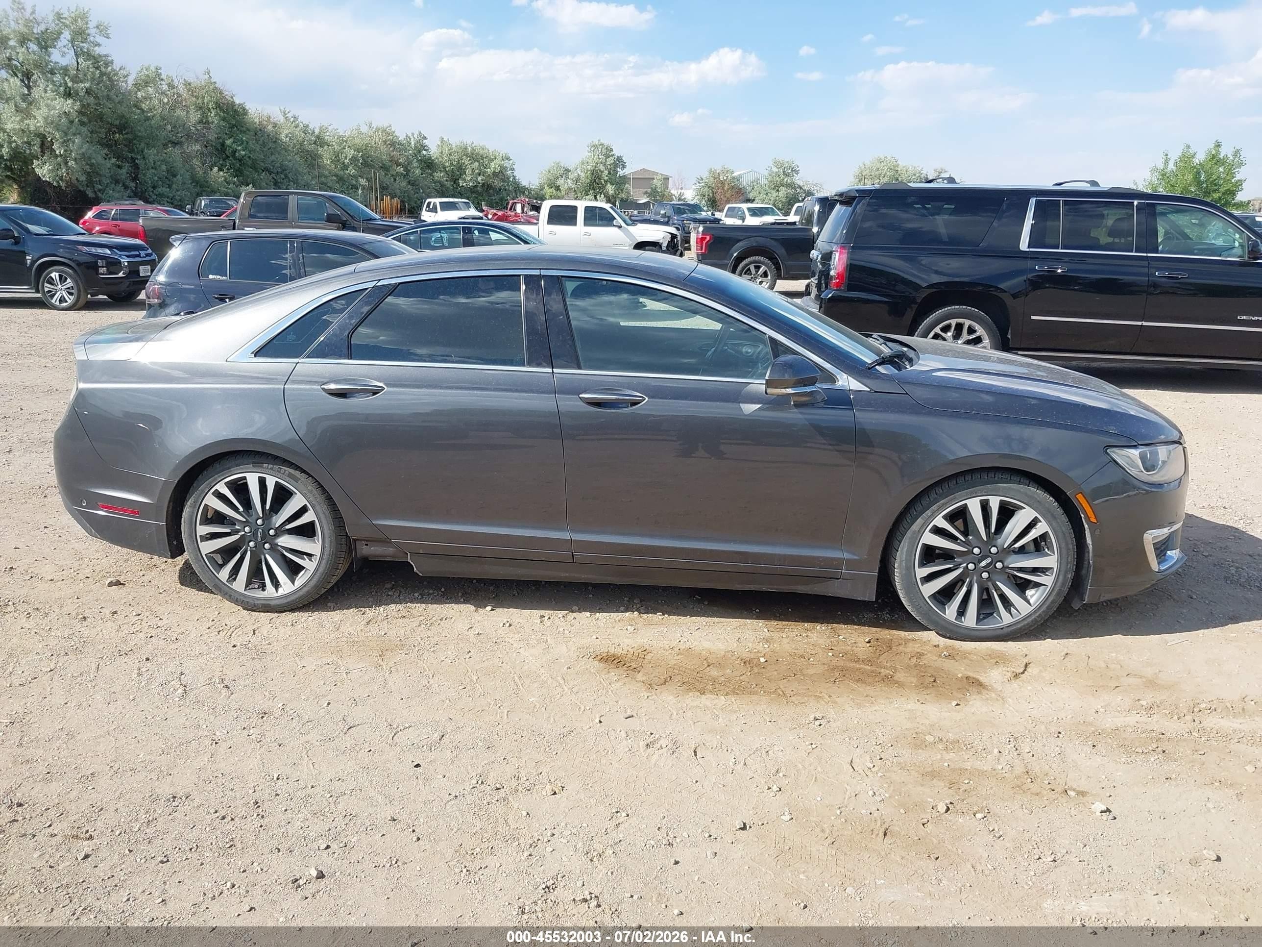 2017 Lincoln Mkz Reserve Gray vin: 3LN6L5FC5HR611908