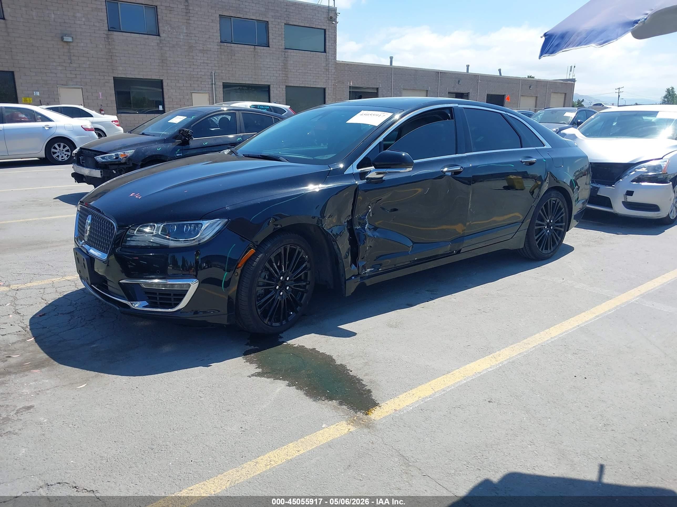 2017 Lincoln Mkz Reserve Black vin: 3LN6L5FC6HR660356