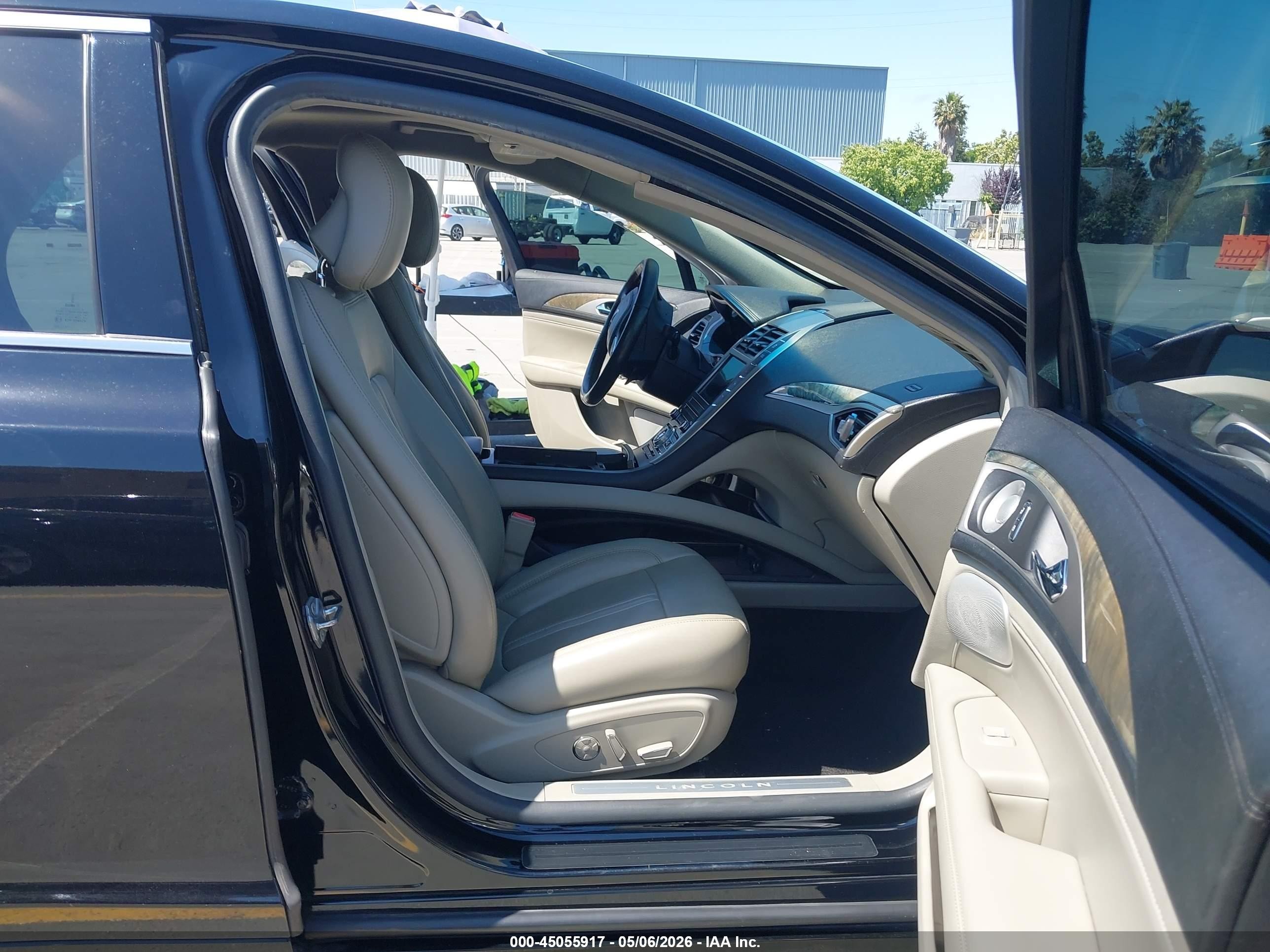 2017 Lincoln Mkz Reserve Black vin: 3LN6L5FC6HR660356