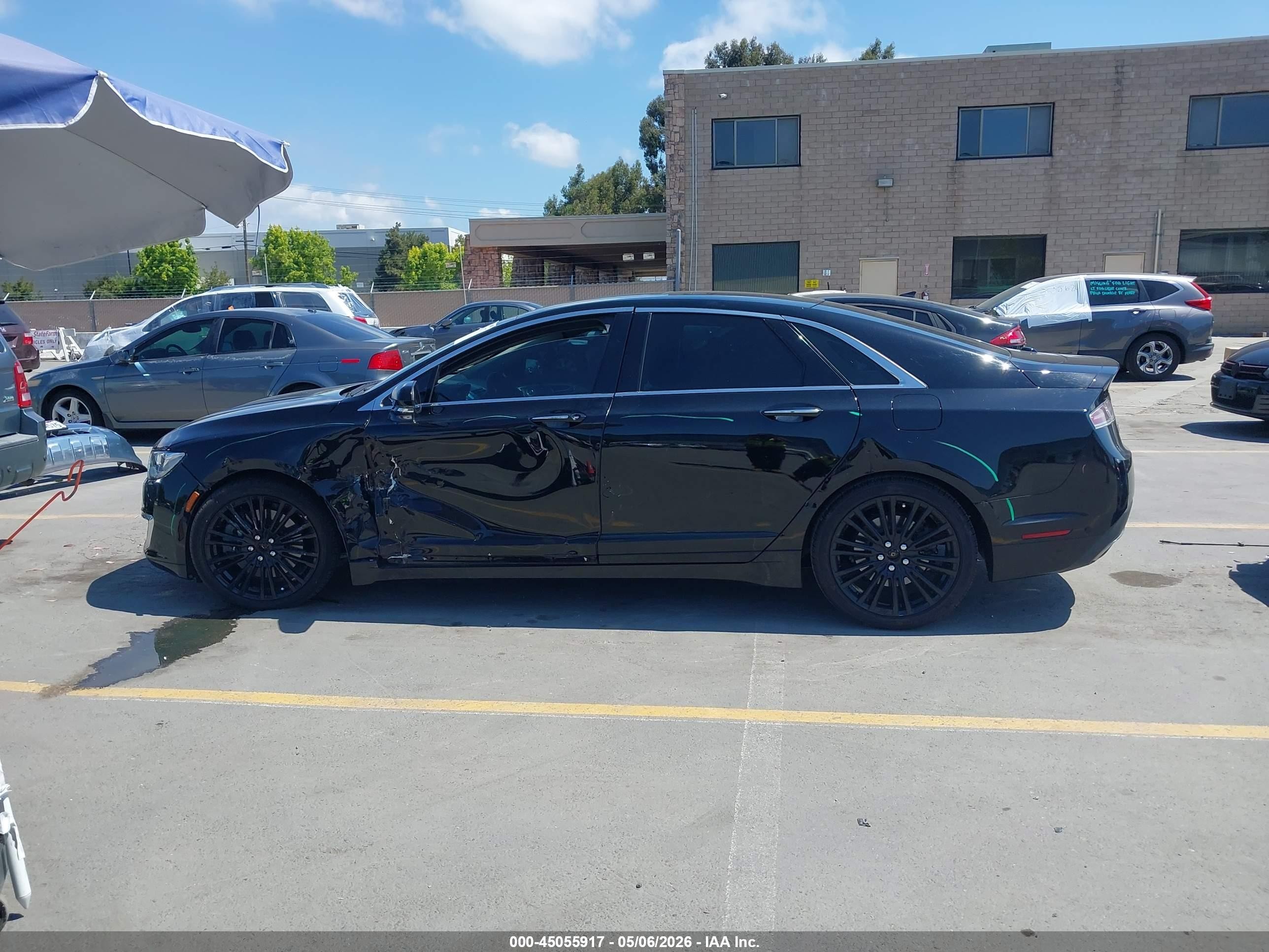 2017 Lincoln Mkz Reserve Black vin: 3LN6L5FC6HR660356