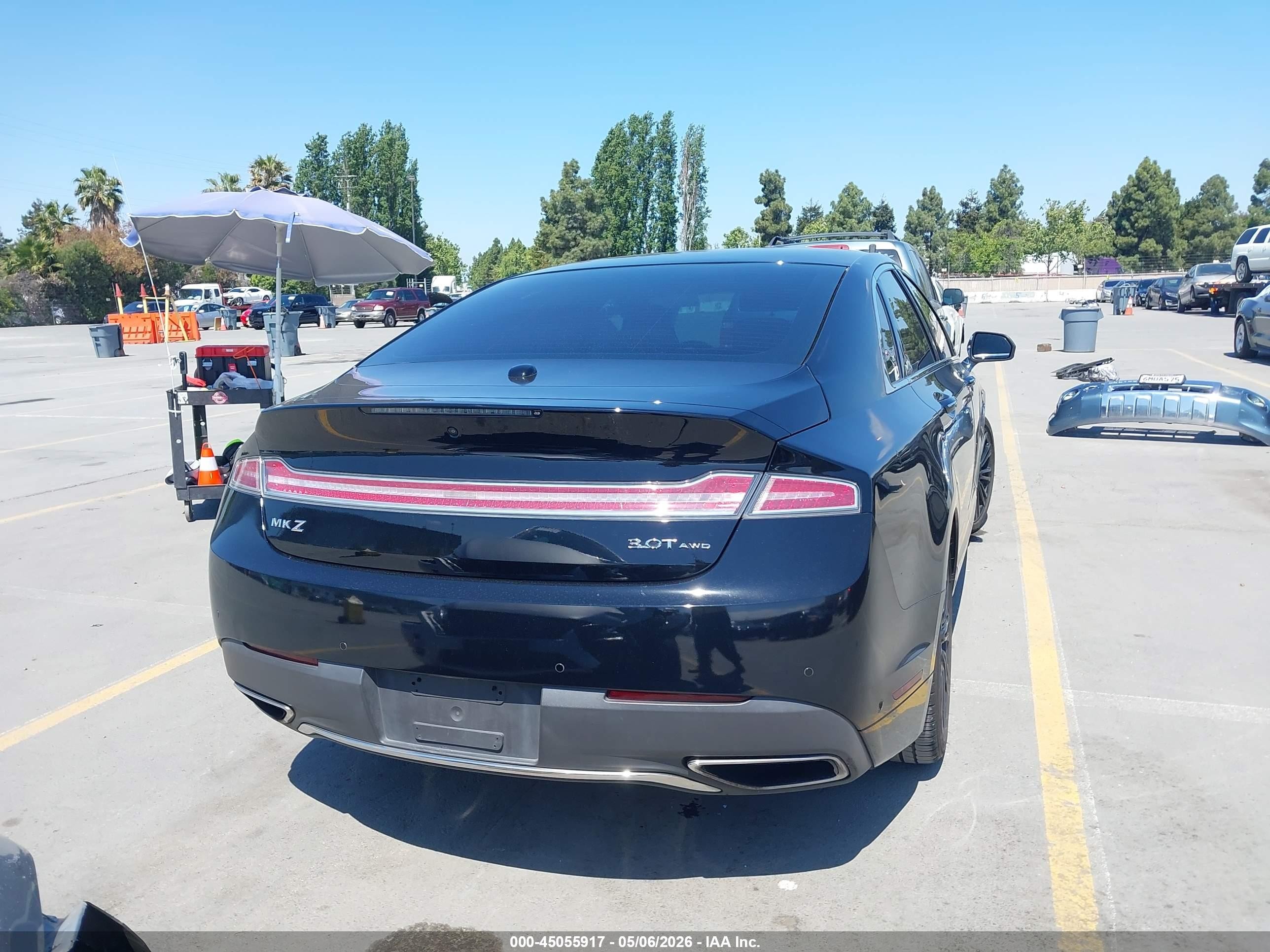 2017 Lincoln Mkz Reserve Black vin: 3LN6L5FC6HR660356