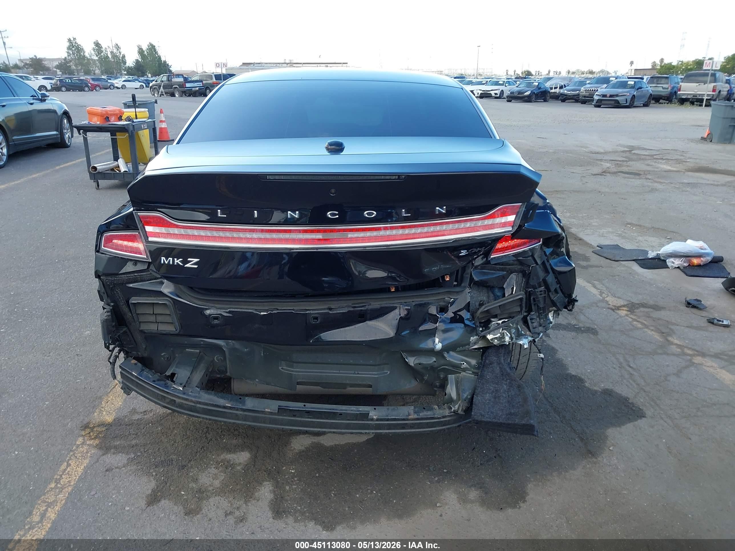 2019 Lincoln Mkz Hybrid Reserve I Black vin: 3LN6L5LU5KR621066