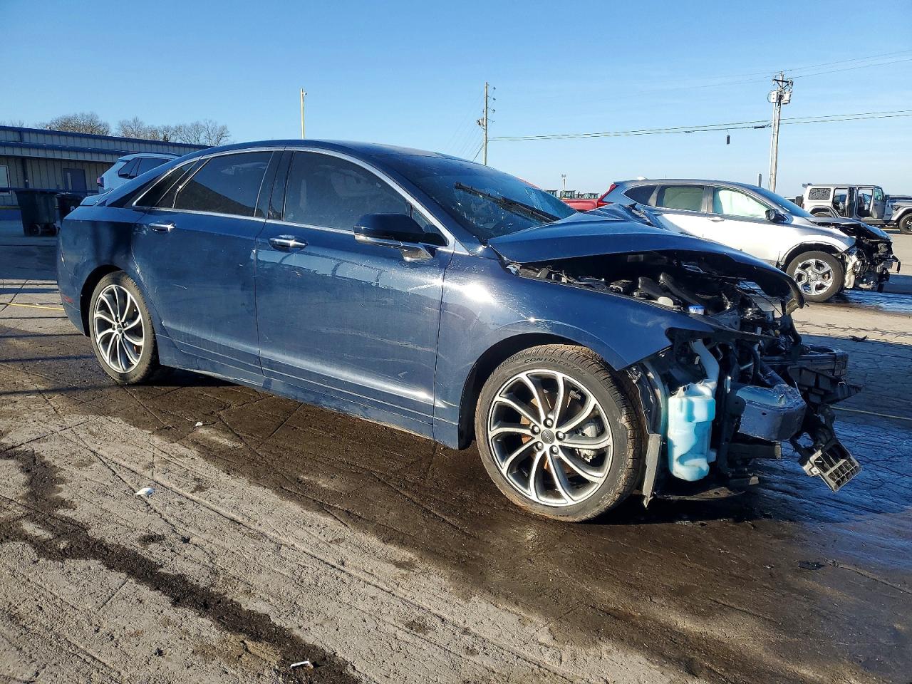 2018 Lincoln Mkz Hybrid Reserve Blue vin: 3LN6L5MU7JR618232