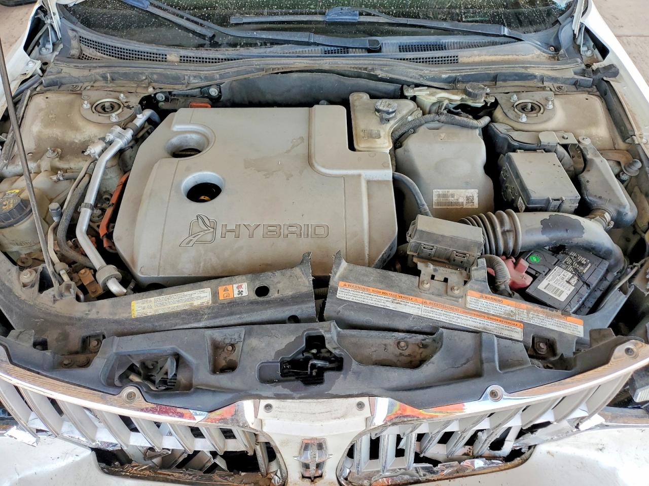 2011 Lincoln Mkz Hybrid White vin: 3LNDL2L30BR753374