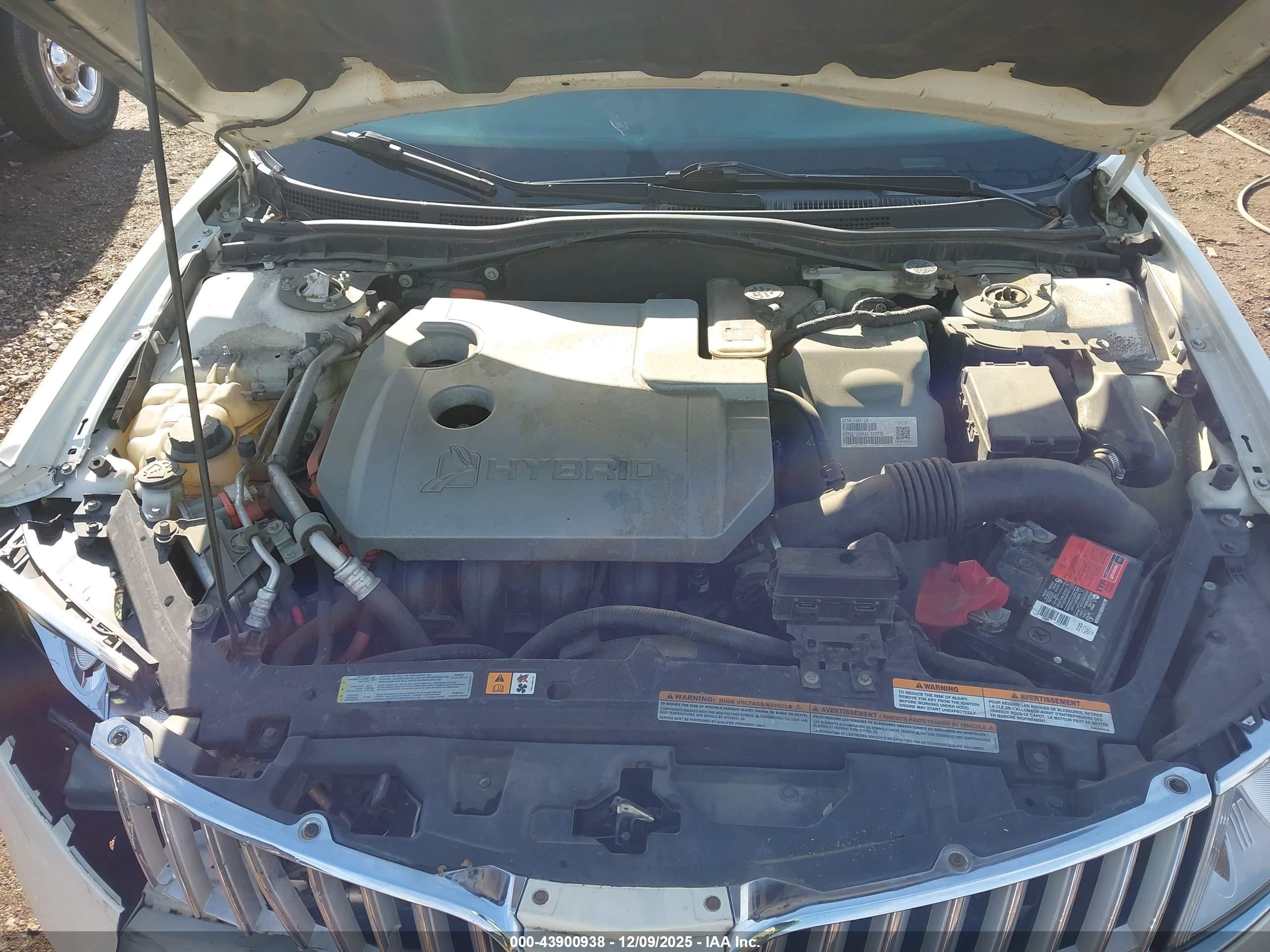 2012 Lincoln Mkz Hybrid   Белый vin: 3LNDL2L30CR834263