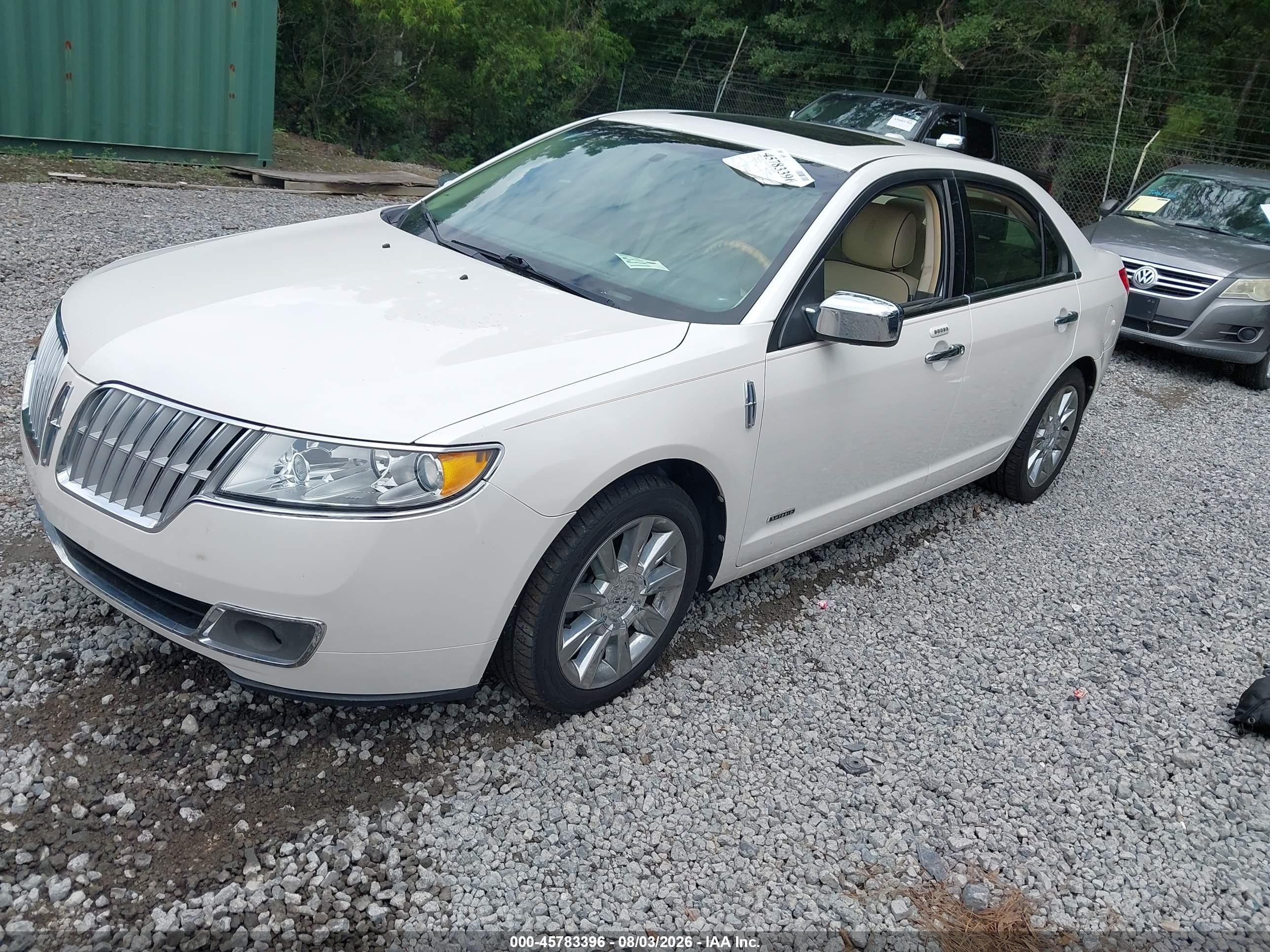 2012 Lincoln Mkz Hybrid   White vin: 3LNDL2L31CR803829