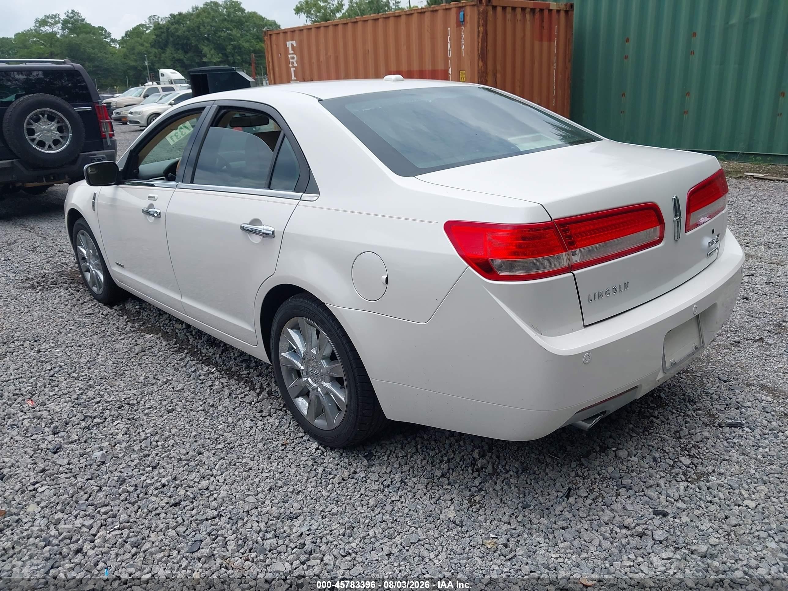 2012 Lincoln Mkz Hybrid   White vin: 3LNDL2L31CR803829