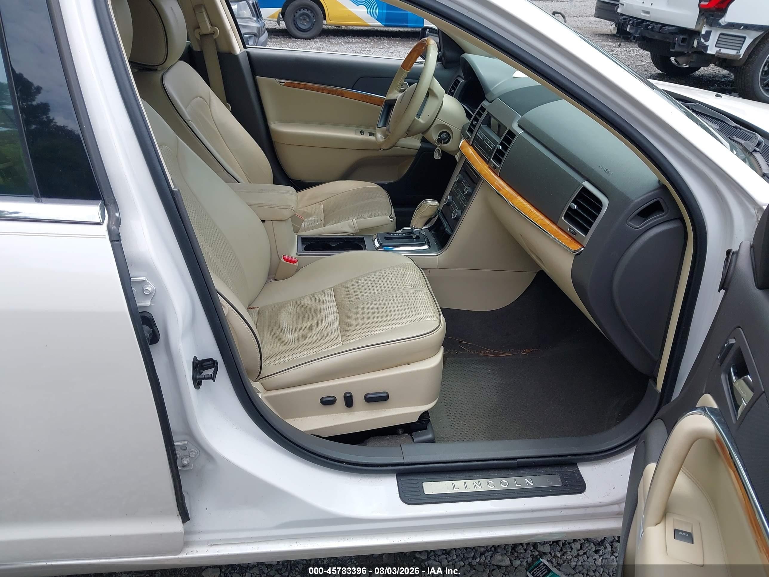 2012 Lincoln Mkz Hybrid   White vin: 3LNDL2L31CR803829