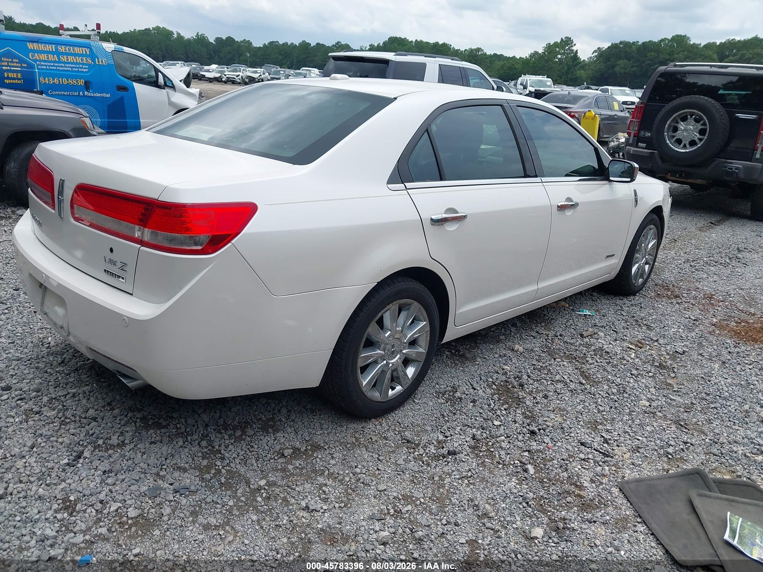 2012 Lincoln Mkz Hybrid   White vin: 3LNDL2L31CR803829