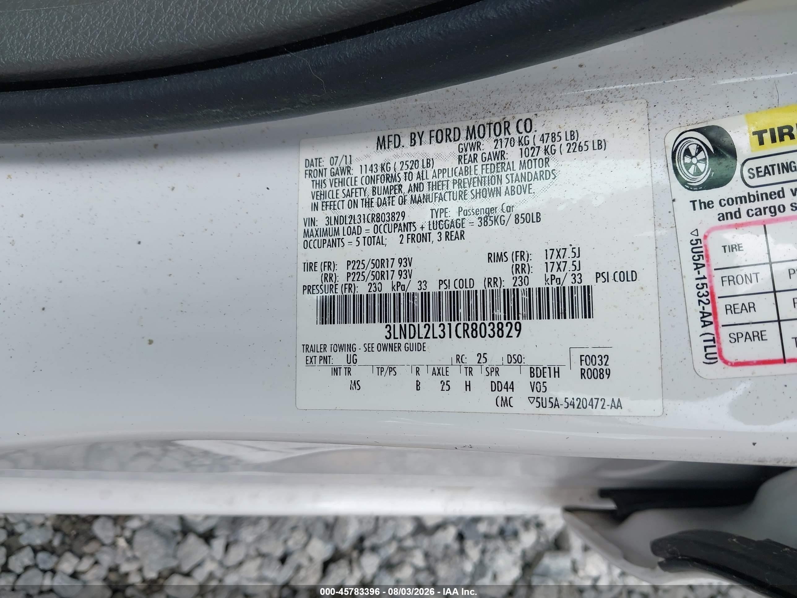2012 Lincoln Mkz Hybrid   White vin: 3LNDL2L31CR803829