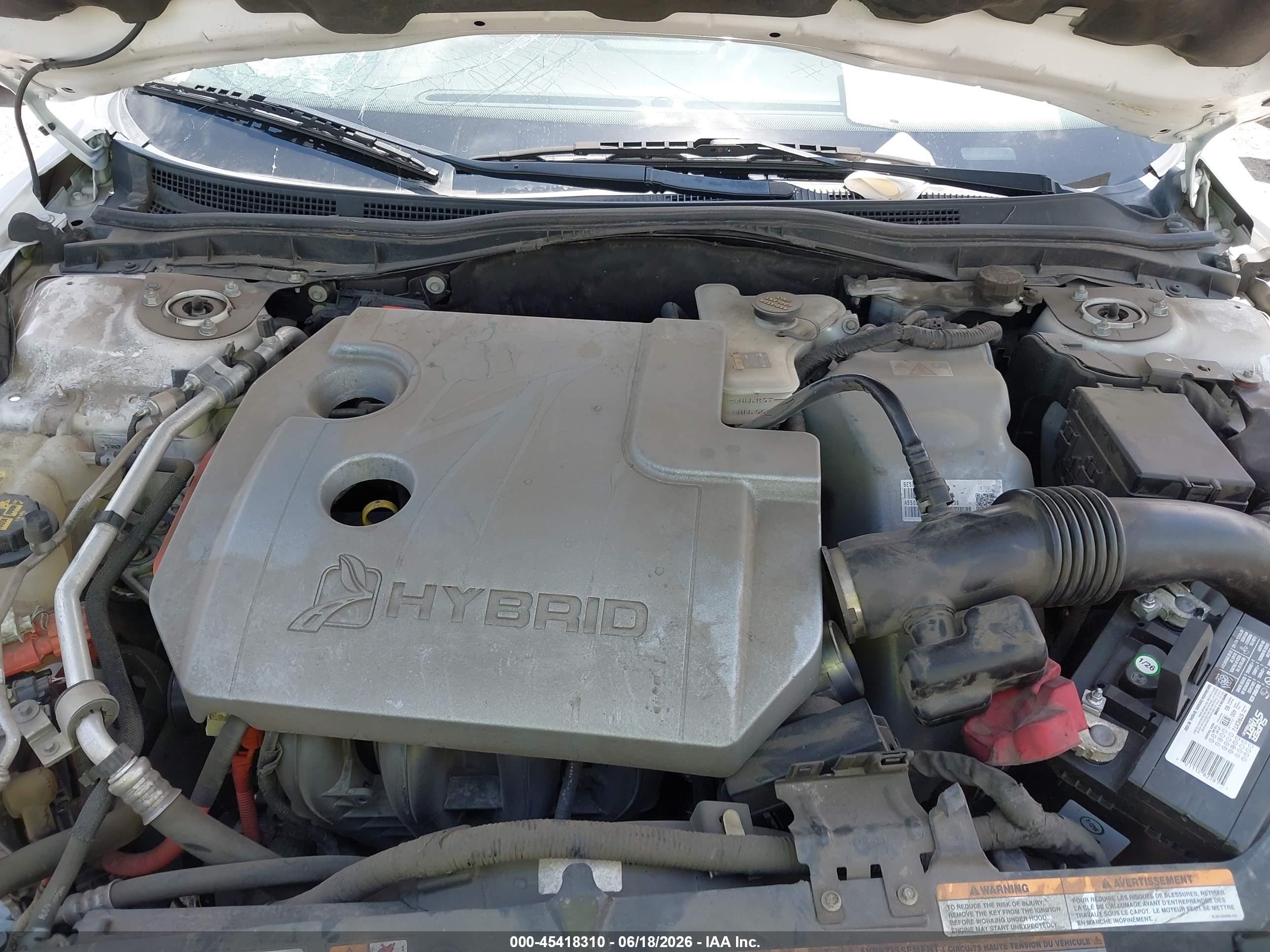 2012 Lincoln Mkz Hybrid   White vin: 3LNDL2L31CR806679