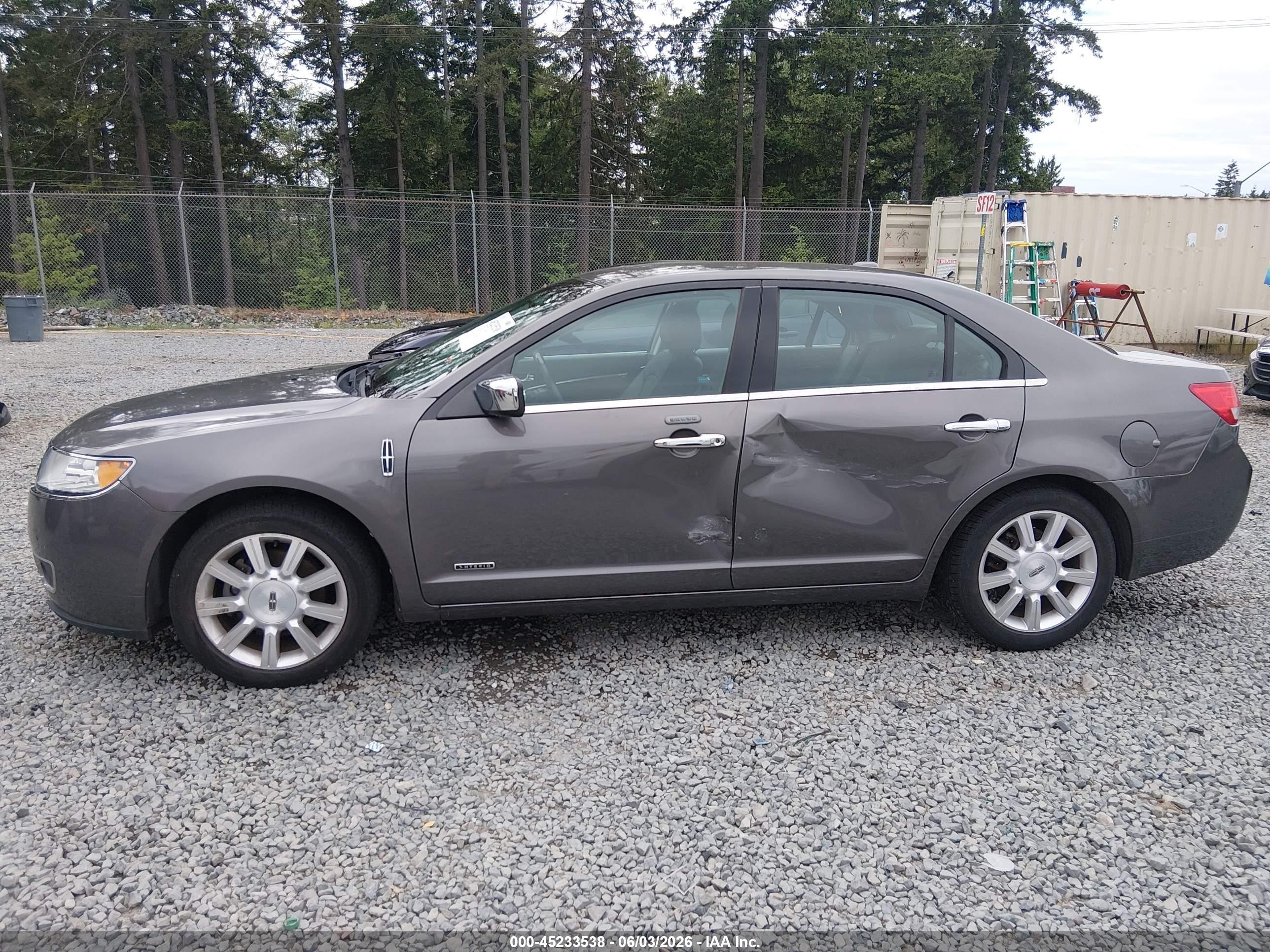 2012 Lincoln Mkz Hybrid   Gray vin: 3LNDL2L31CR821327