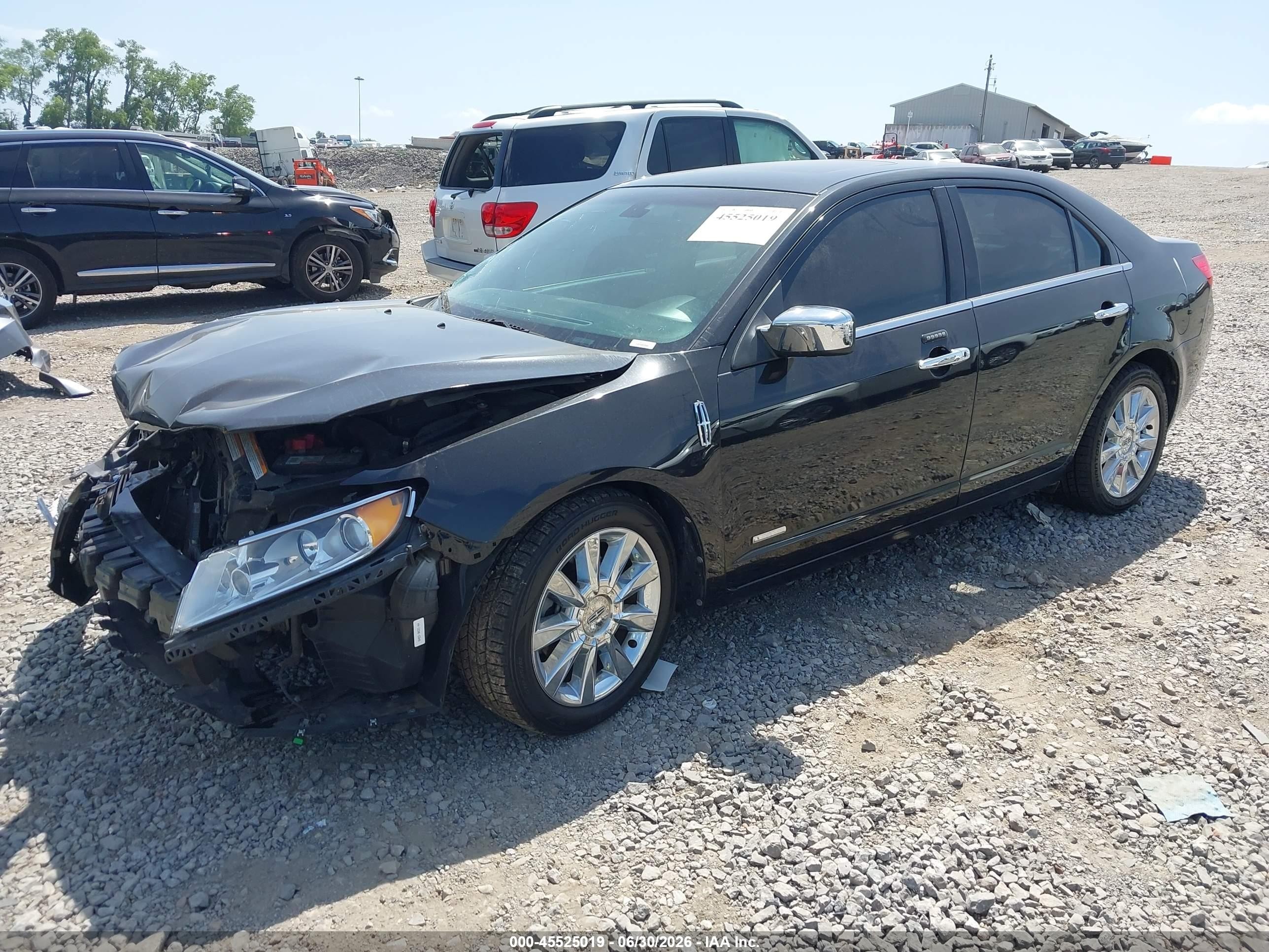 2011 Lincoln Mkz Hybrid   Black vin: 3LNDL2L32BR766529