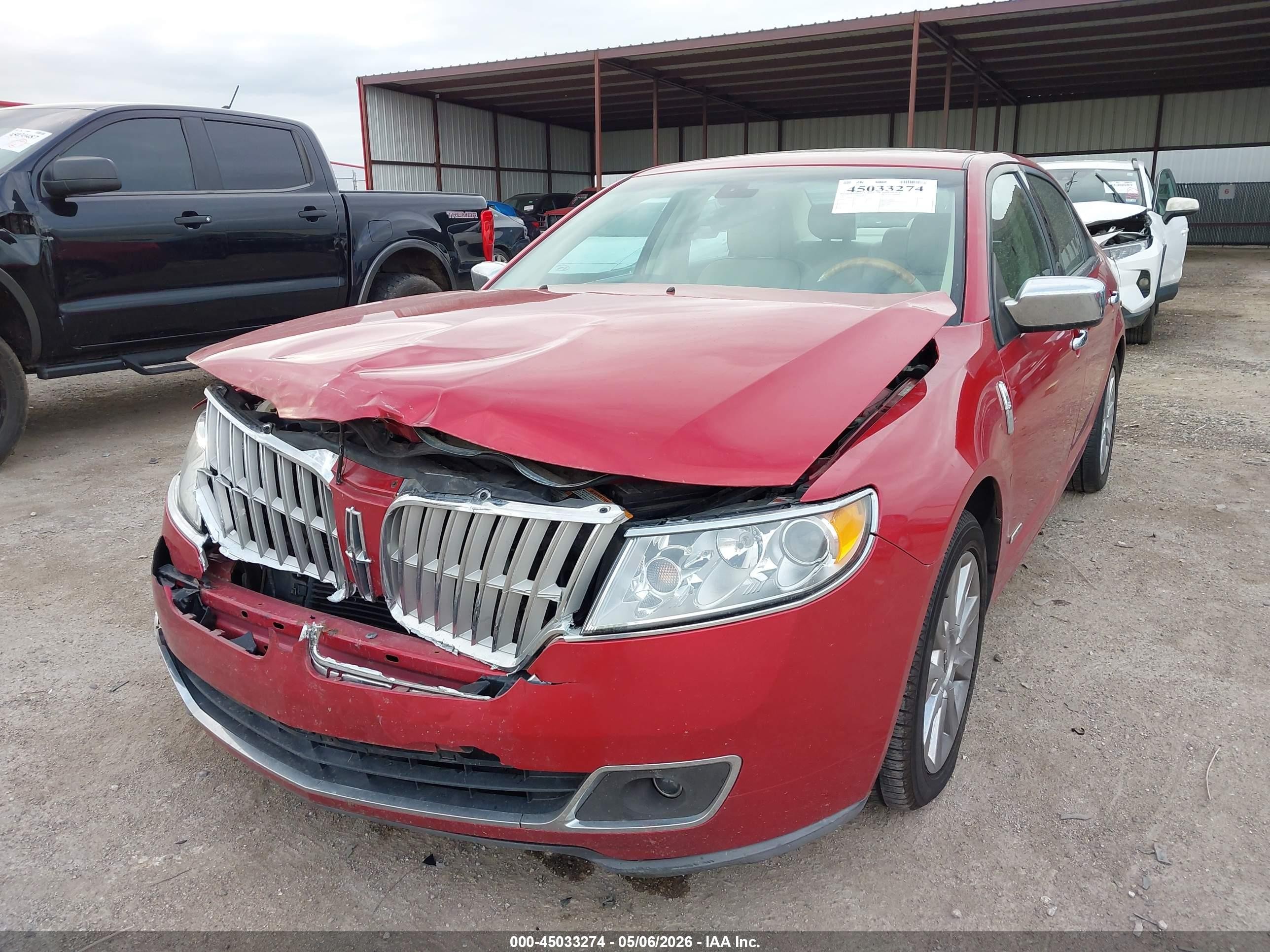 2012 Lincoln Mkz Hybrid   Red vin: 3LNDL2L33CR811012