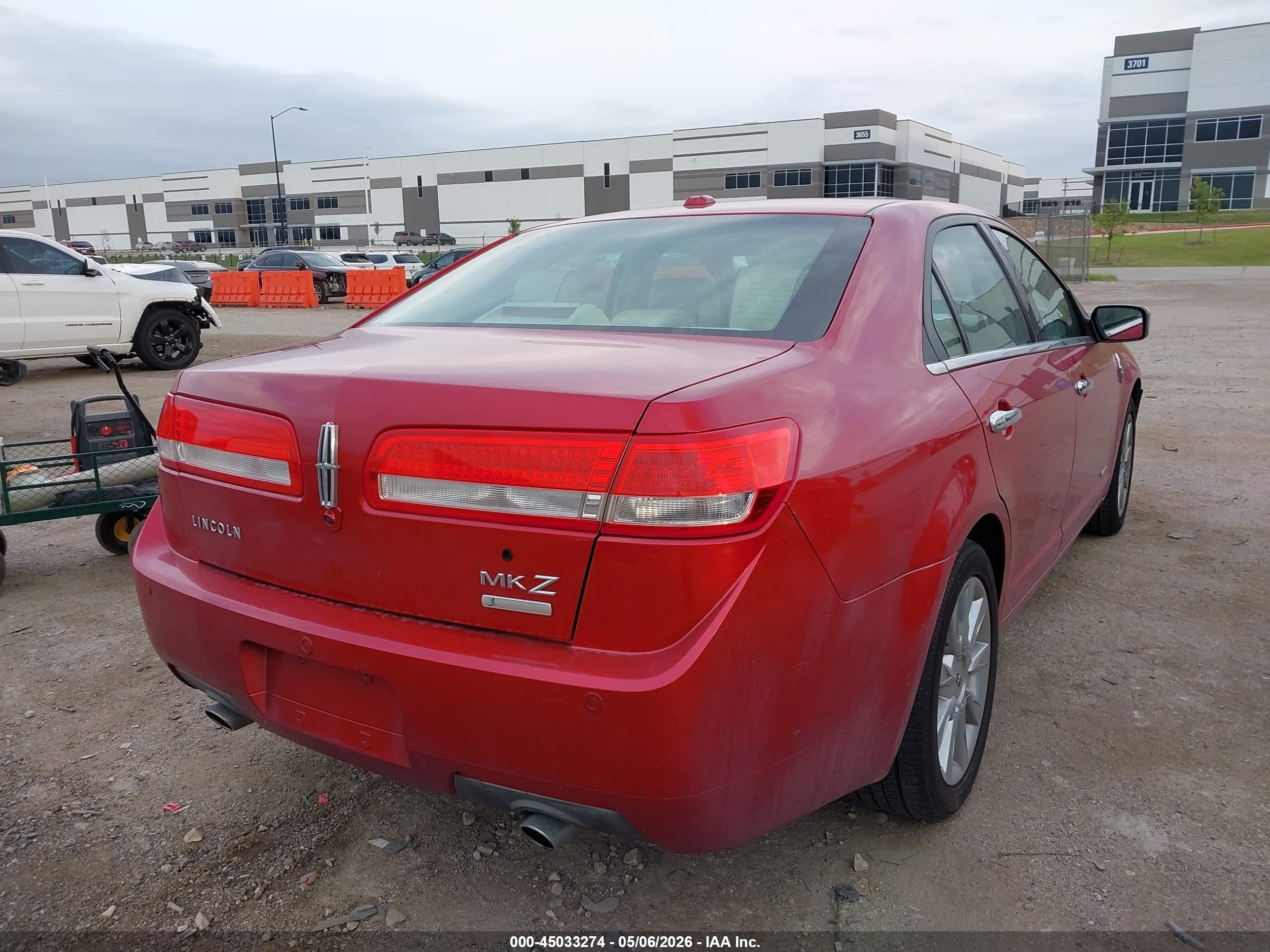 2012 Lincoln Mkz Hybrid   Red vin: 3LNDL2L33CR811012