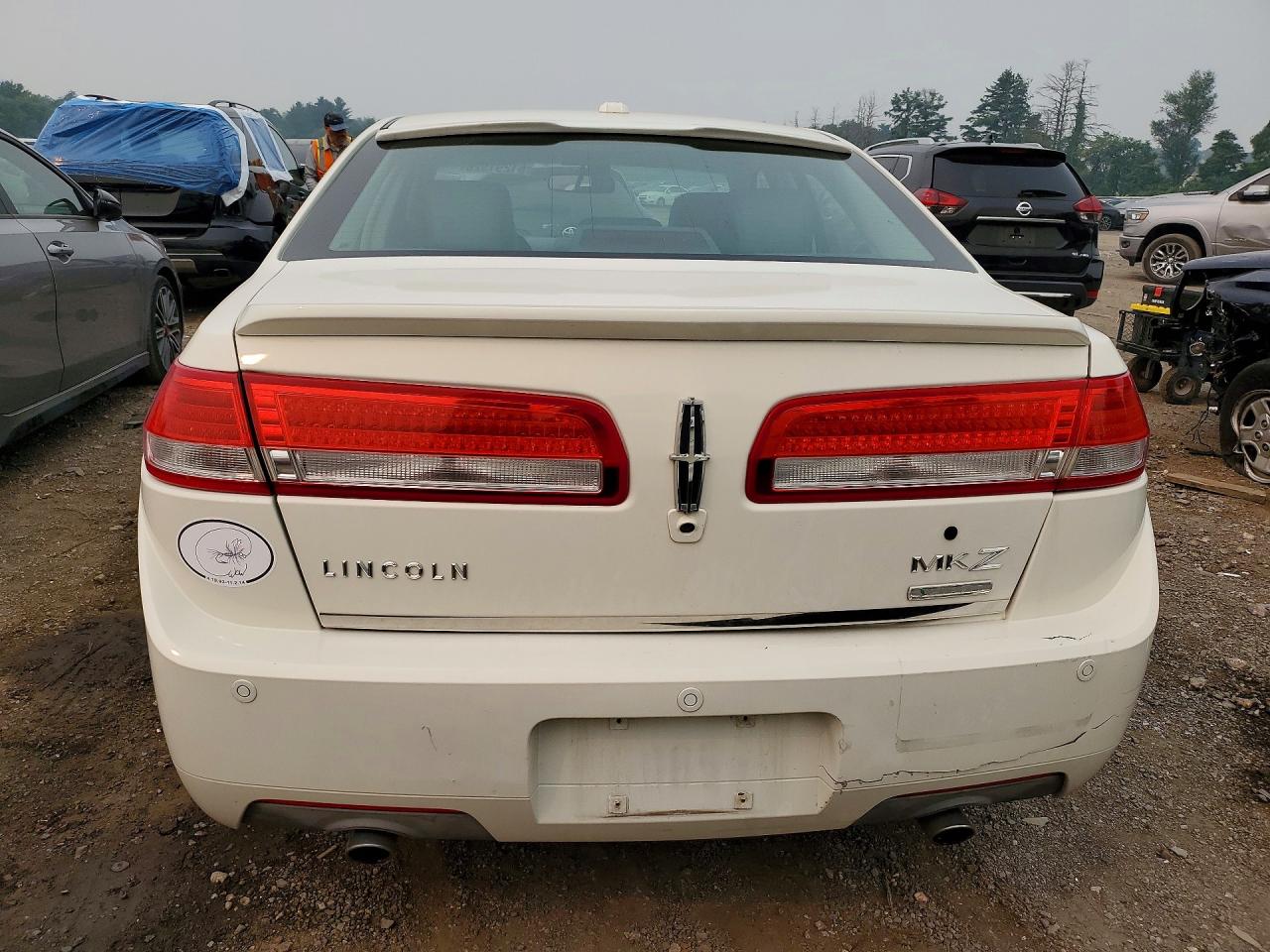 2012 Lincoln Mkz Hybrid White vin: 3LNDL2L33CR819417
