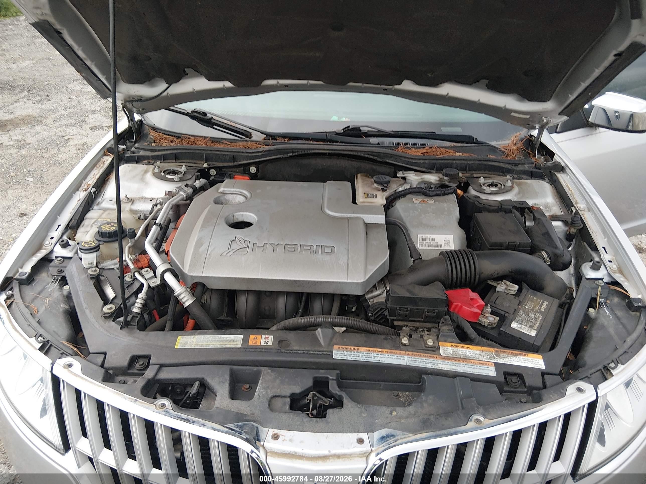 2012 Lincoln Mkz Hybrid   Silver vin: 3LNDL2L33CR819451