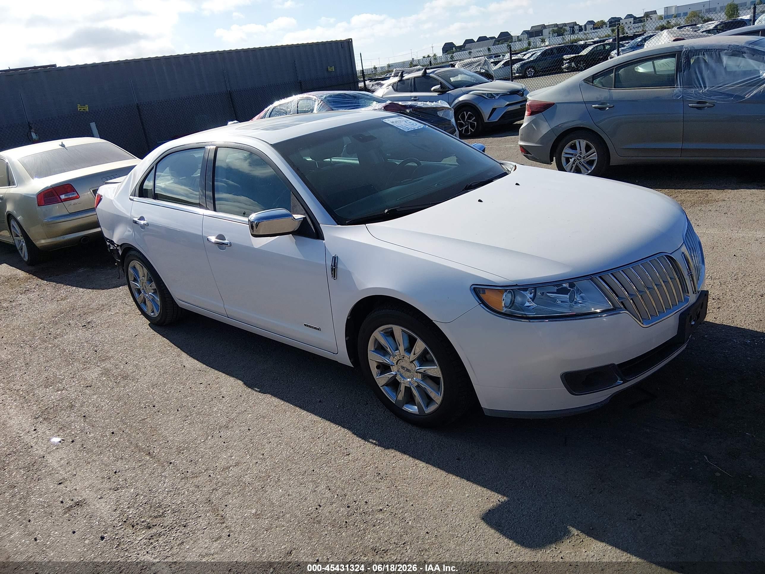 2011 Lincoln Mkz Hybrid White vin: 3LNDL2L34BR753295