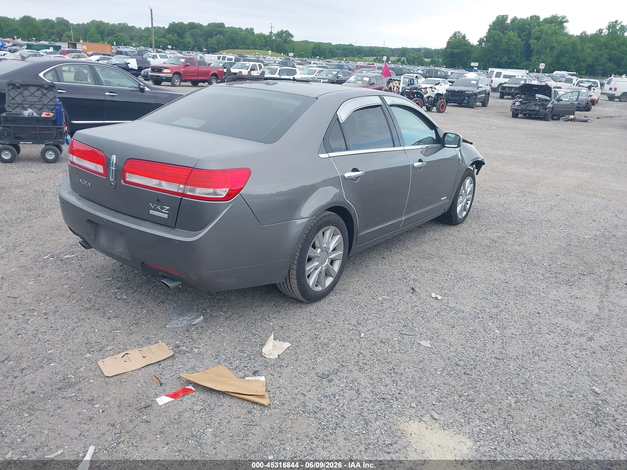 2012 Lincoln Mkz Hybrid   Gray vin: 3LNDL2L34CR802349
