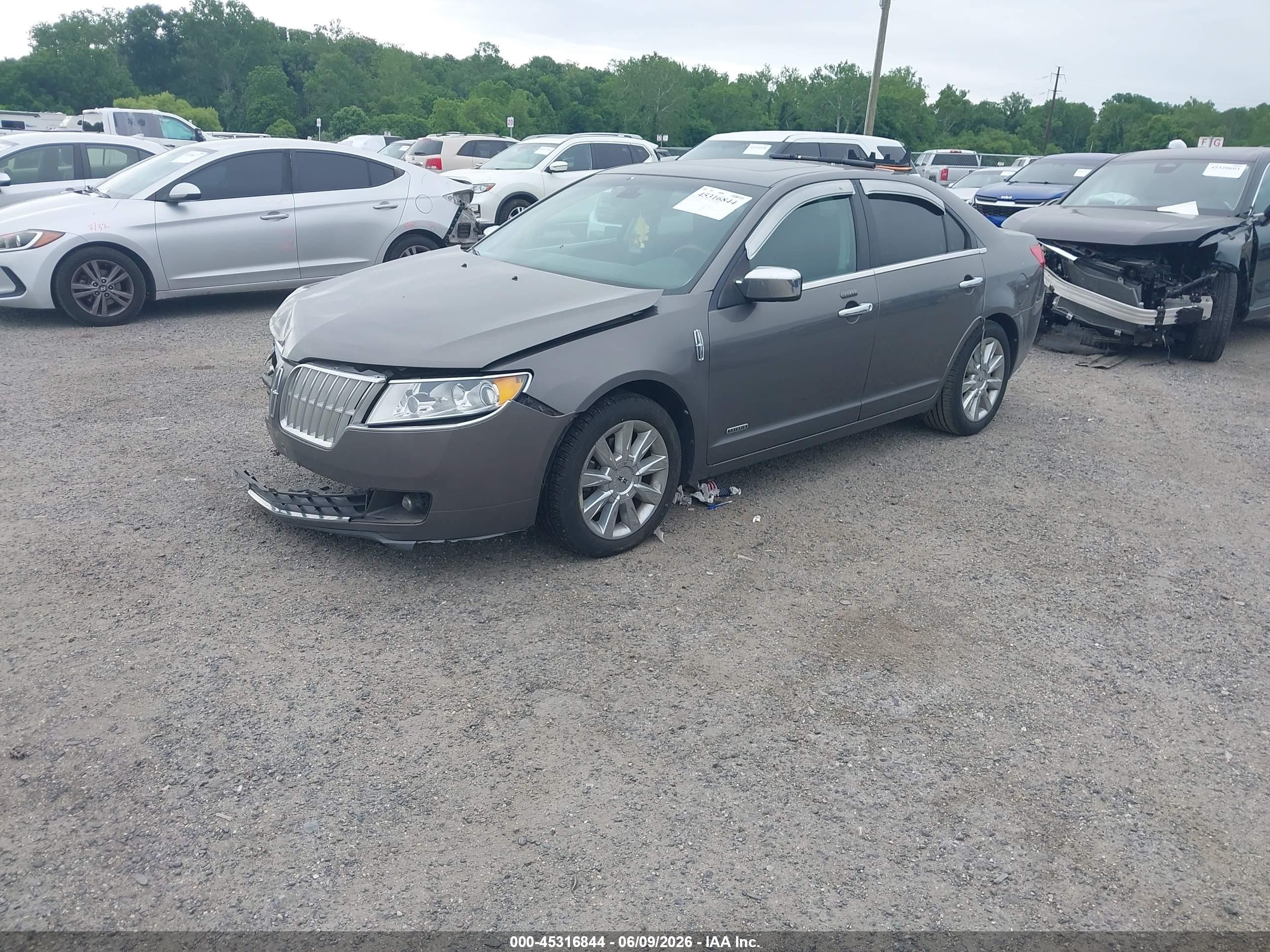 2012 Lincoln Mkz Hybrid   Gray vin: 3LNDL2L34CR802349