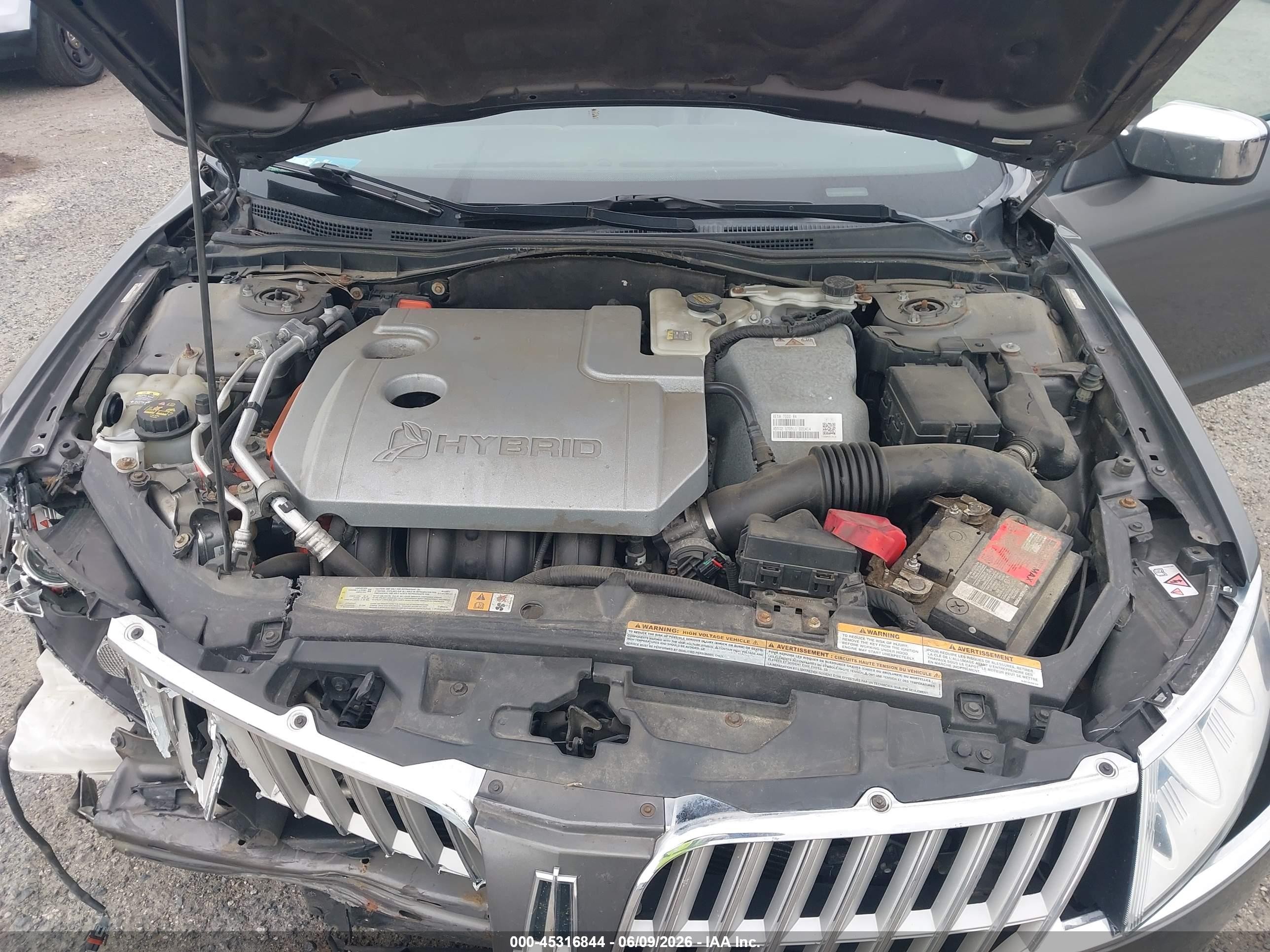 2012 Lincoln Mkz Hybrid   Gray vin: 3LNDL2L34CR802349
