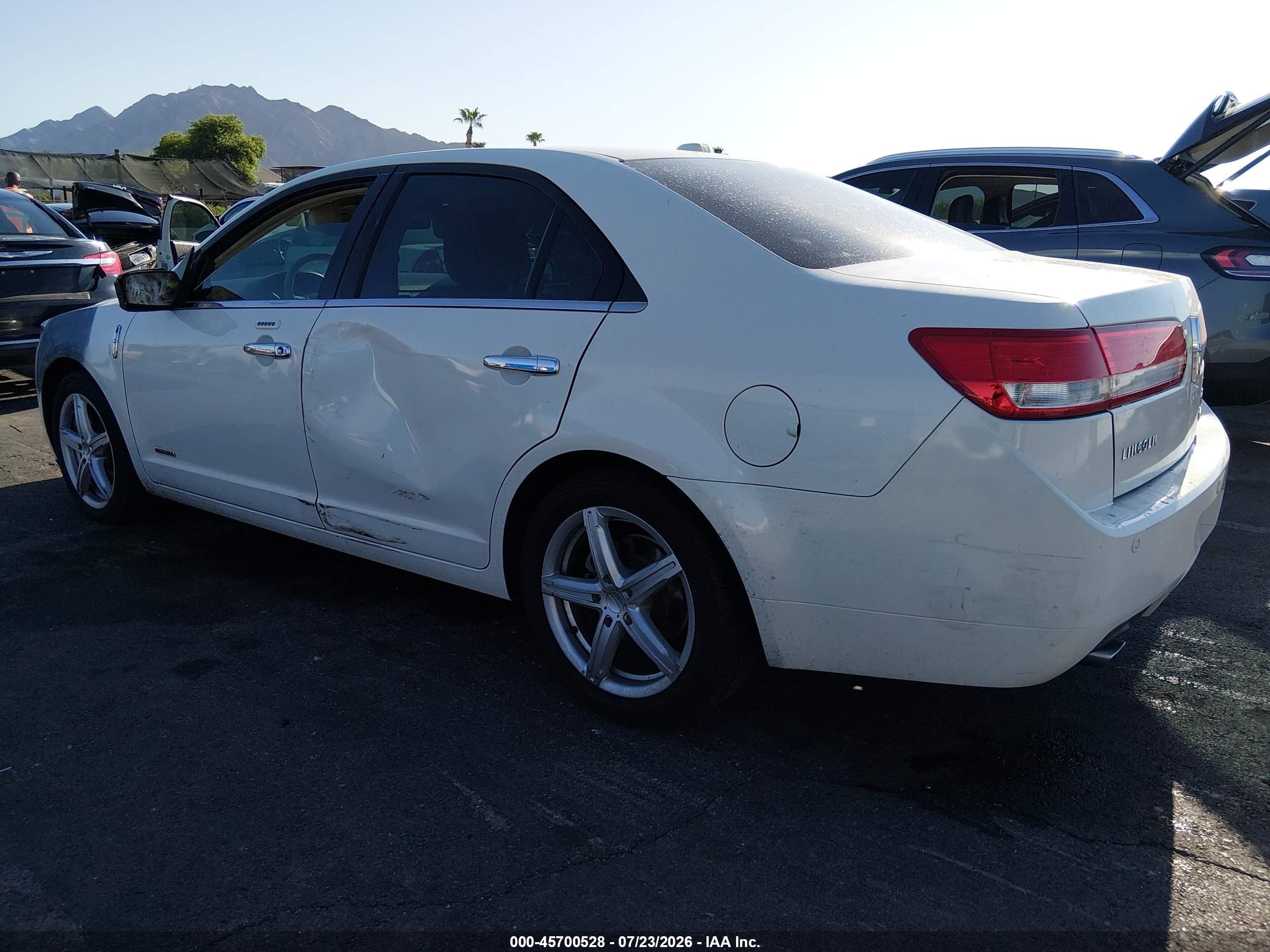 2012 Lincoln Mkz Hybrid   Белый vin: 3LNDL2L34CR810595