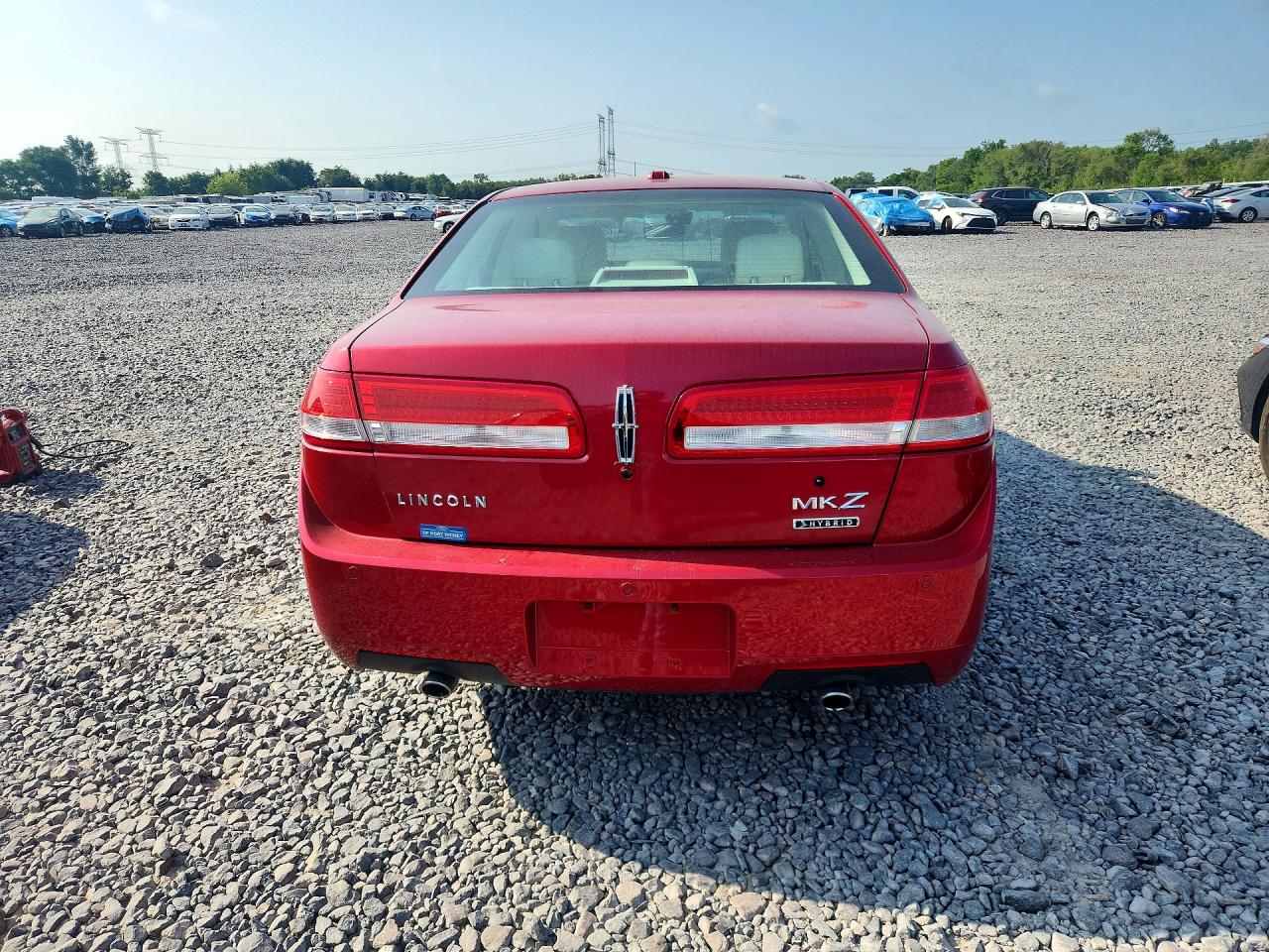 2012 Lincoln Mkz Hybrid Red vin: 3LNDL2L34CR832256