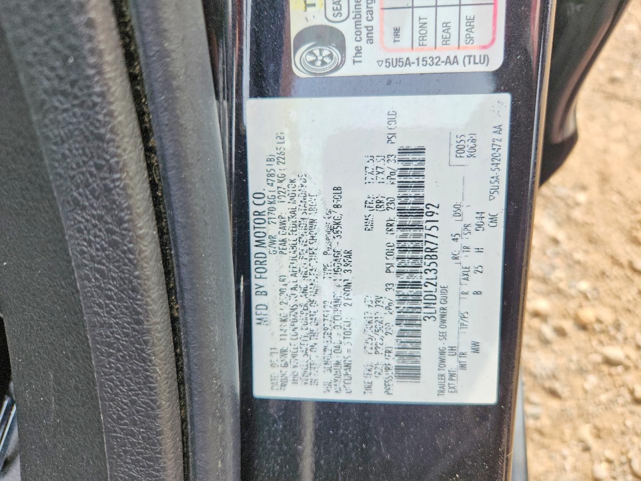 2011 Lincoln Mkz Hybrid Black vin: 3LNDL2L35BR775192
