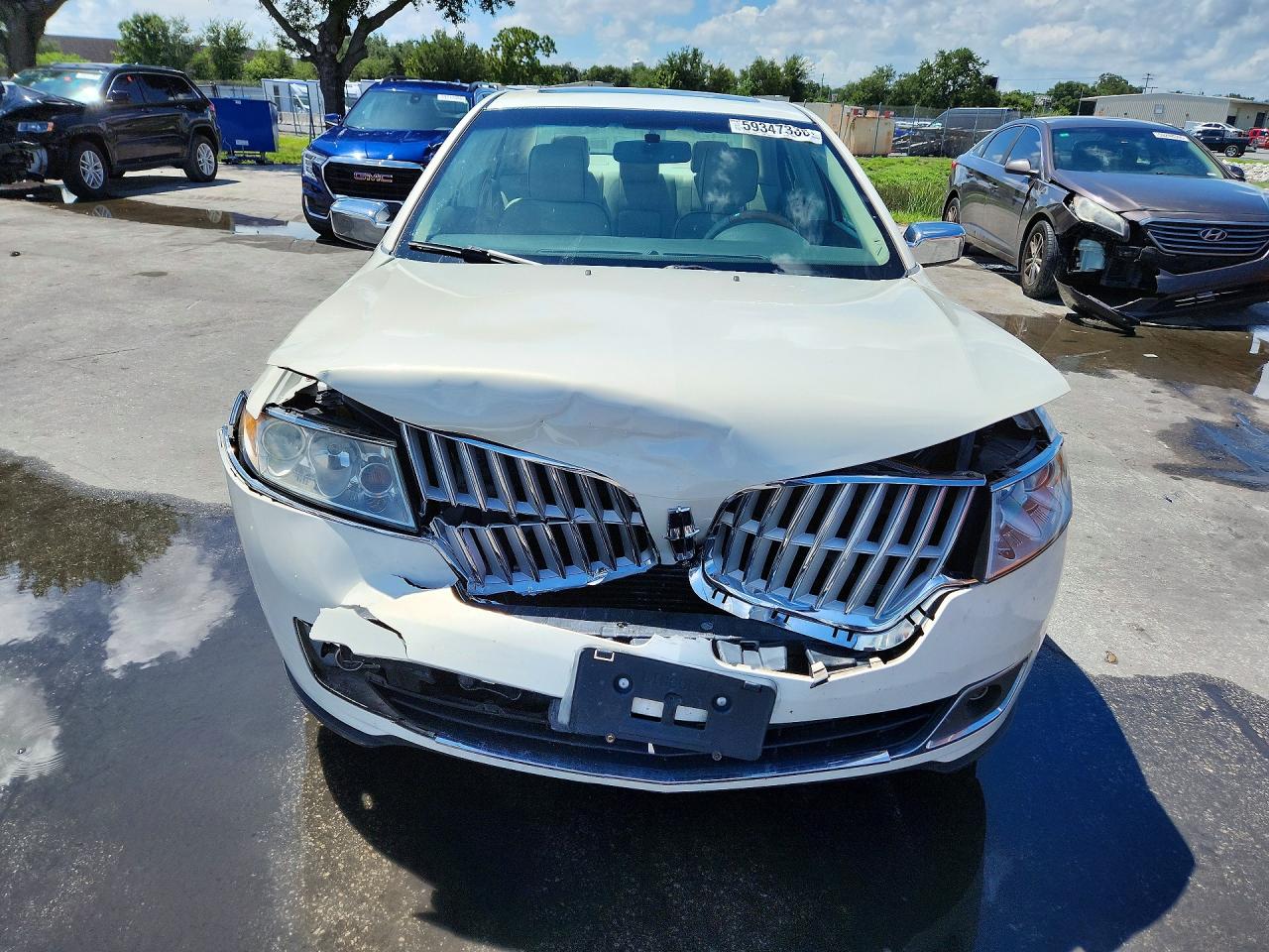2012 Lincoln Mkz Hybrid White vin: 3LNDL2L35CR838146