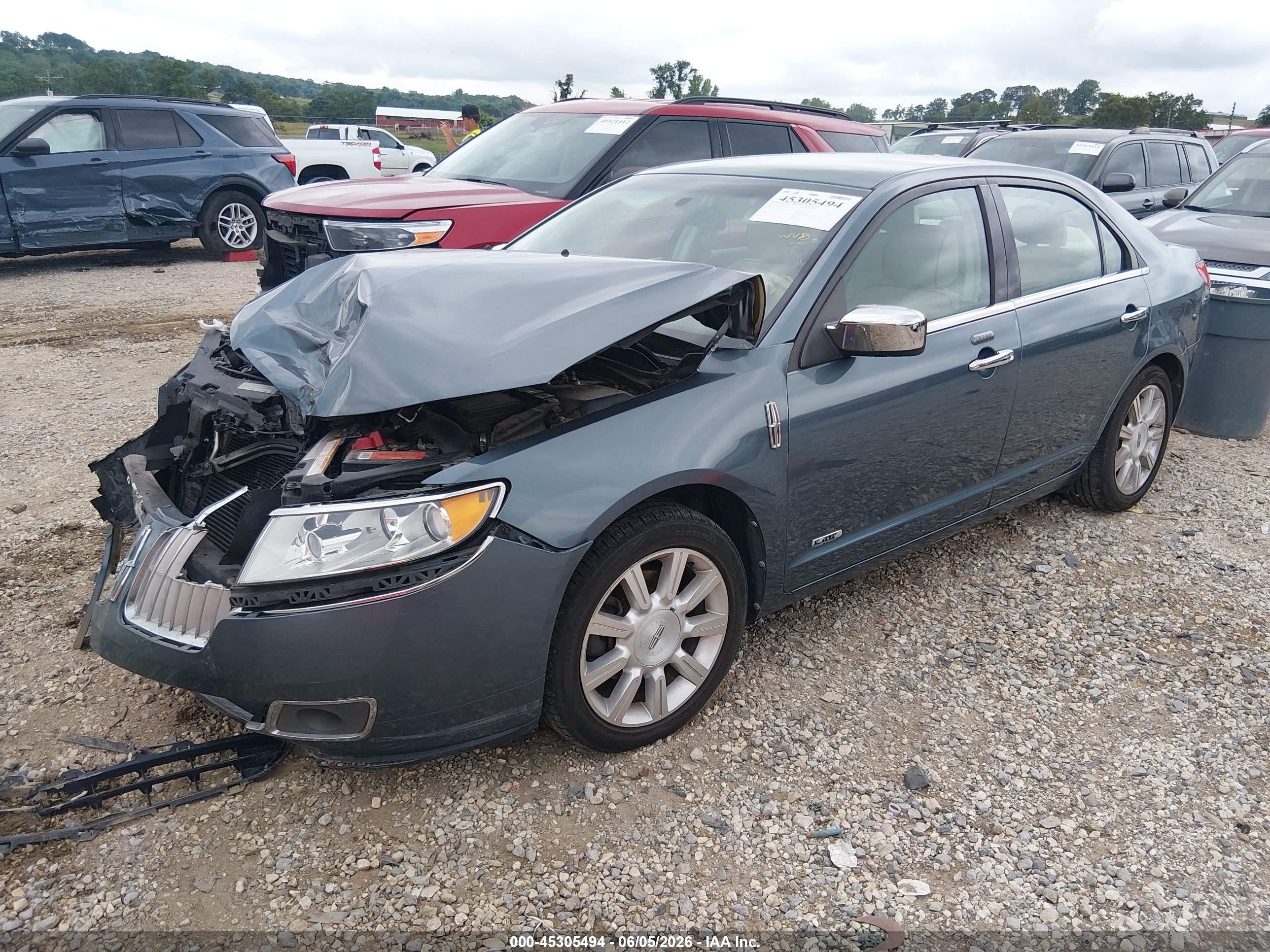 2012 Lincoln Mkz Hybrid   Blue vin: 3LNDL2L36CR809531