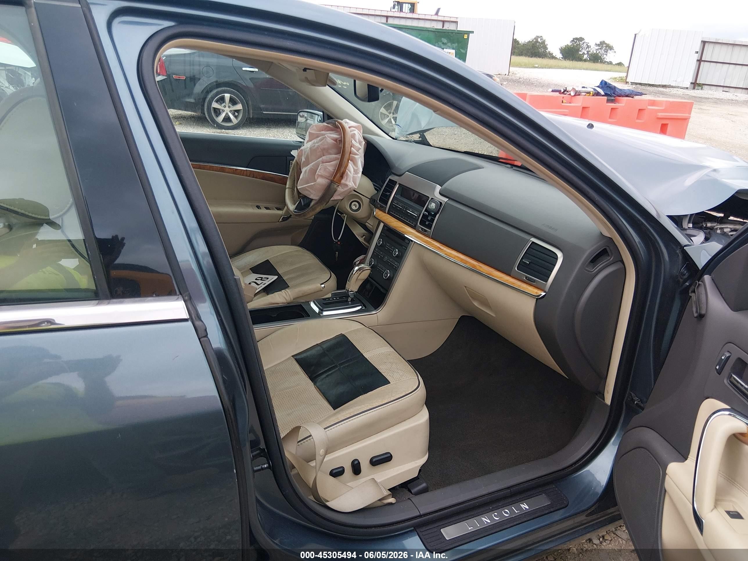 2012 Lincoln Mkz Hybrid   Blue vin: 3LNDL2L36CR809531