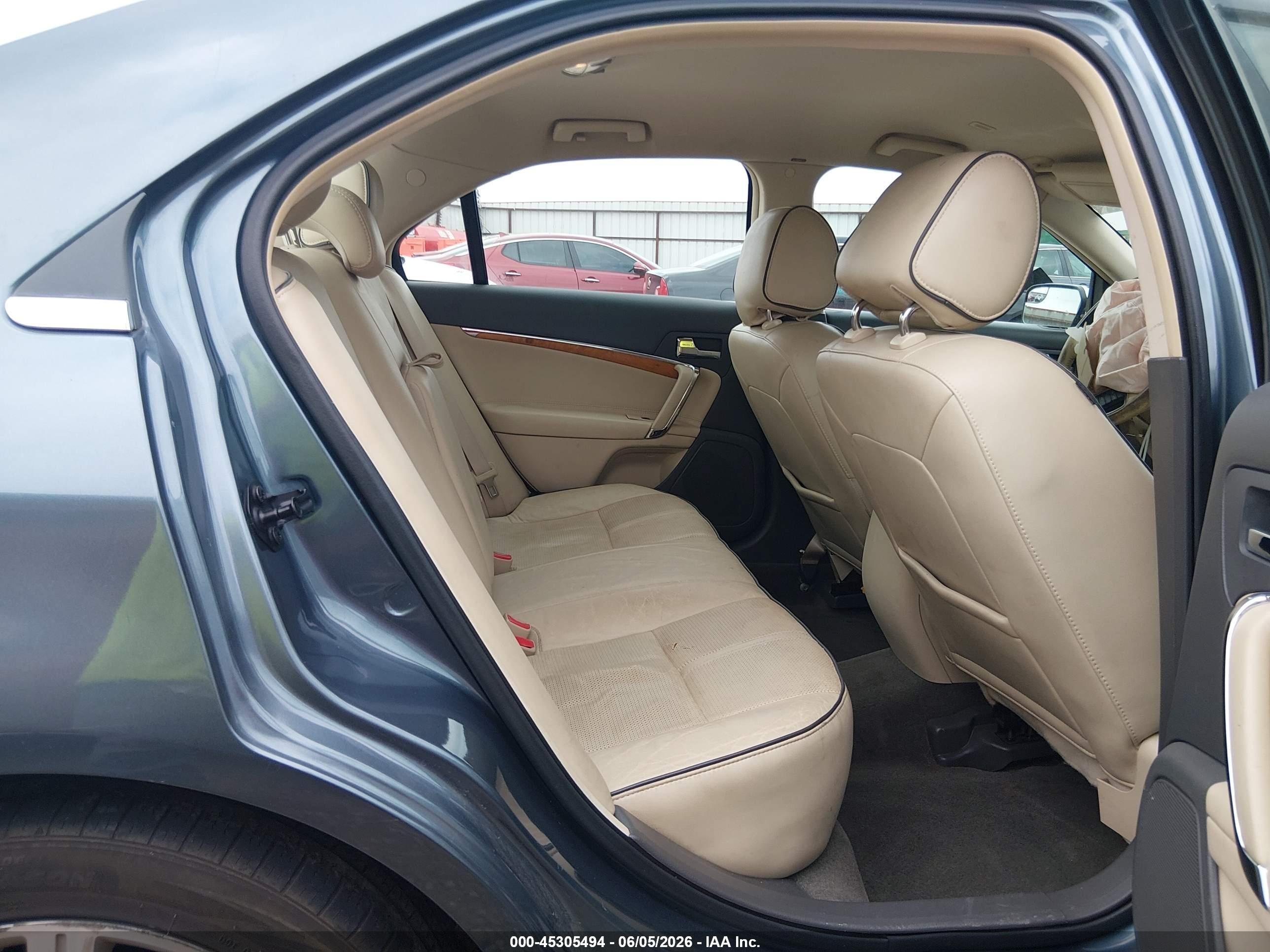 2012 Lincoln Mkz Hybrid   Blue vin: 3LNDL2L36CR809531