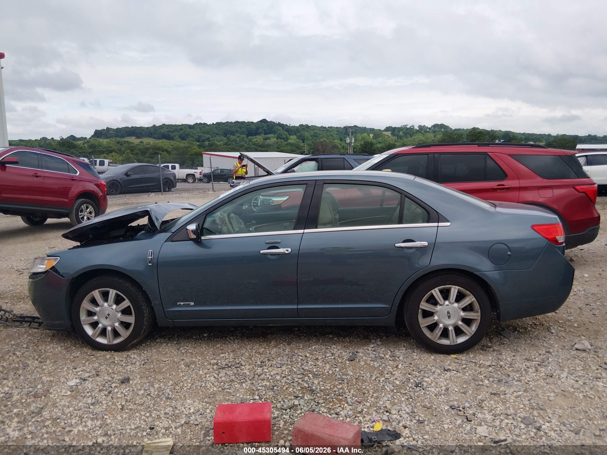 2012 Lincoln Mkz Hybrid   Blue vin: 3LNDL2L36CR809531