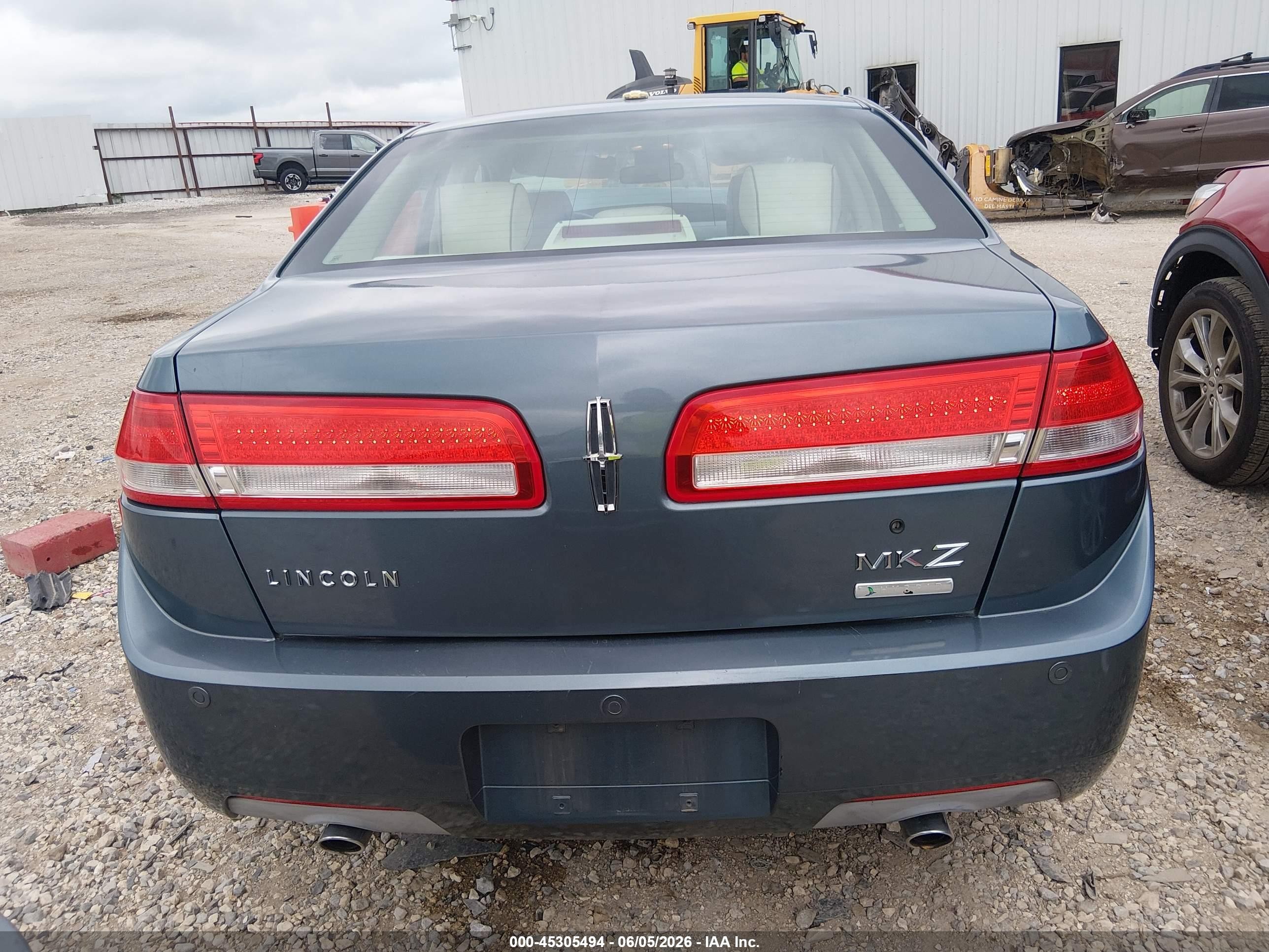 2012 Lincoln Mkz Hybrid   Blue vin: 3LNDL2L36CR809531