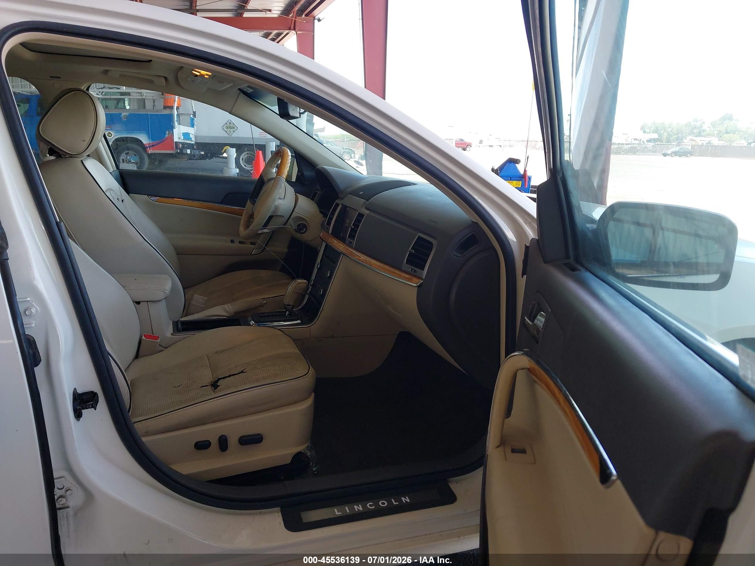 2012 Lincoln Mkz Hybrid   White vin: 3LNDL2L36CR810582