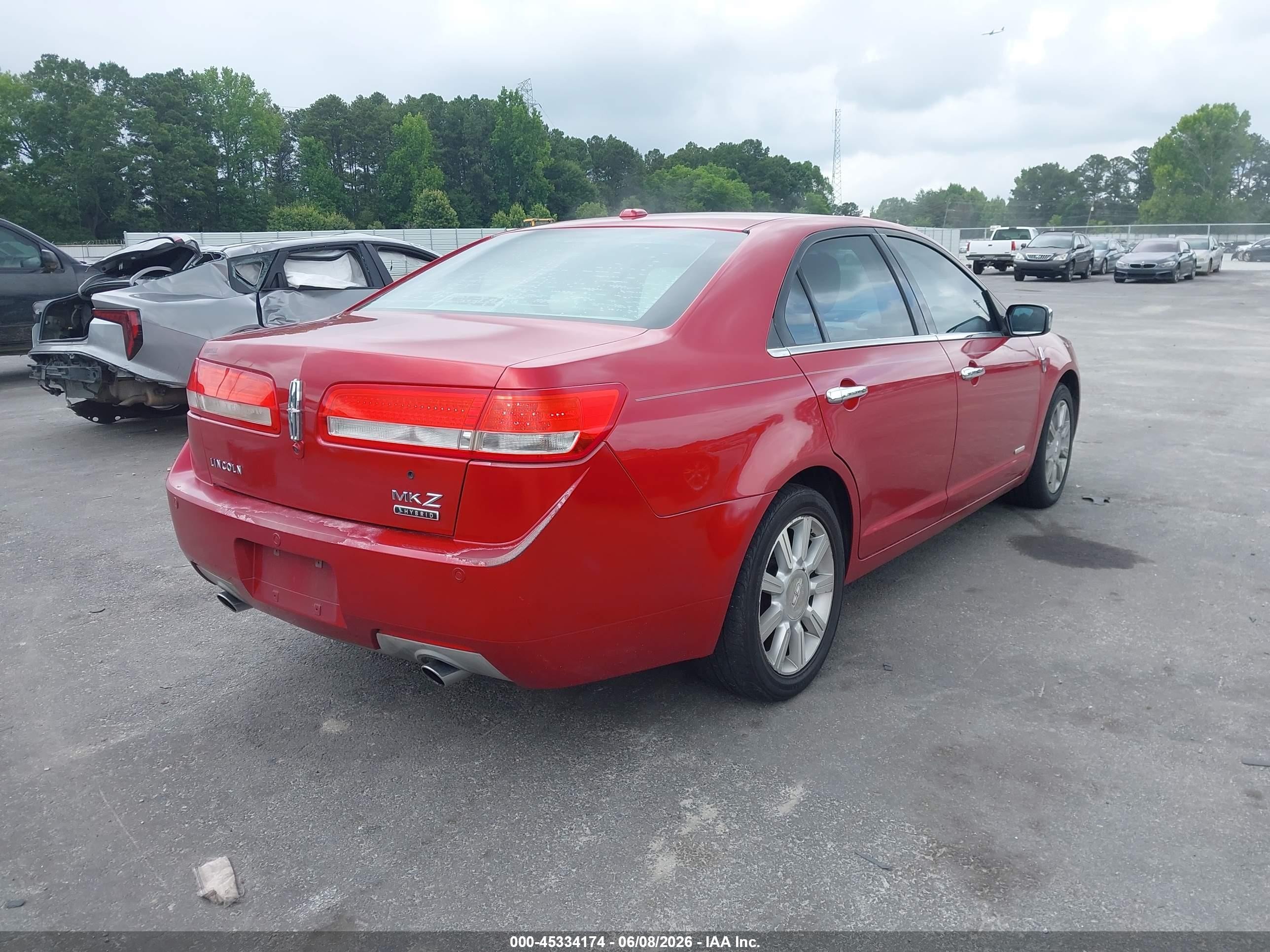 2011 Lincoln Mkz Hybrid   Red vin: 3LNDL2L37BR771970