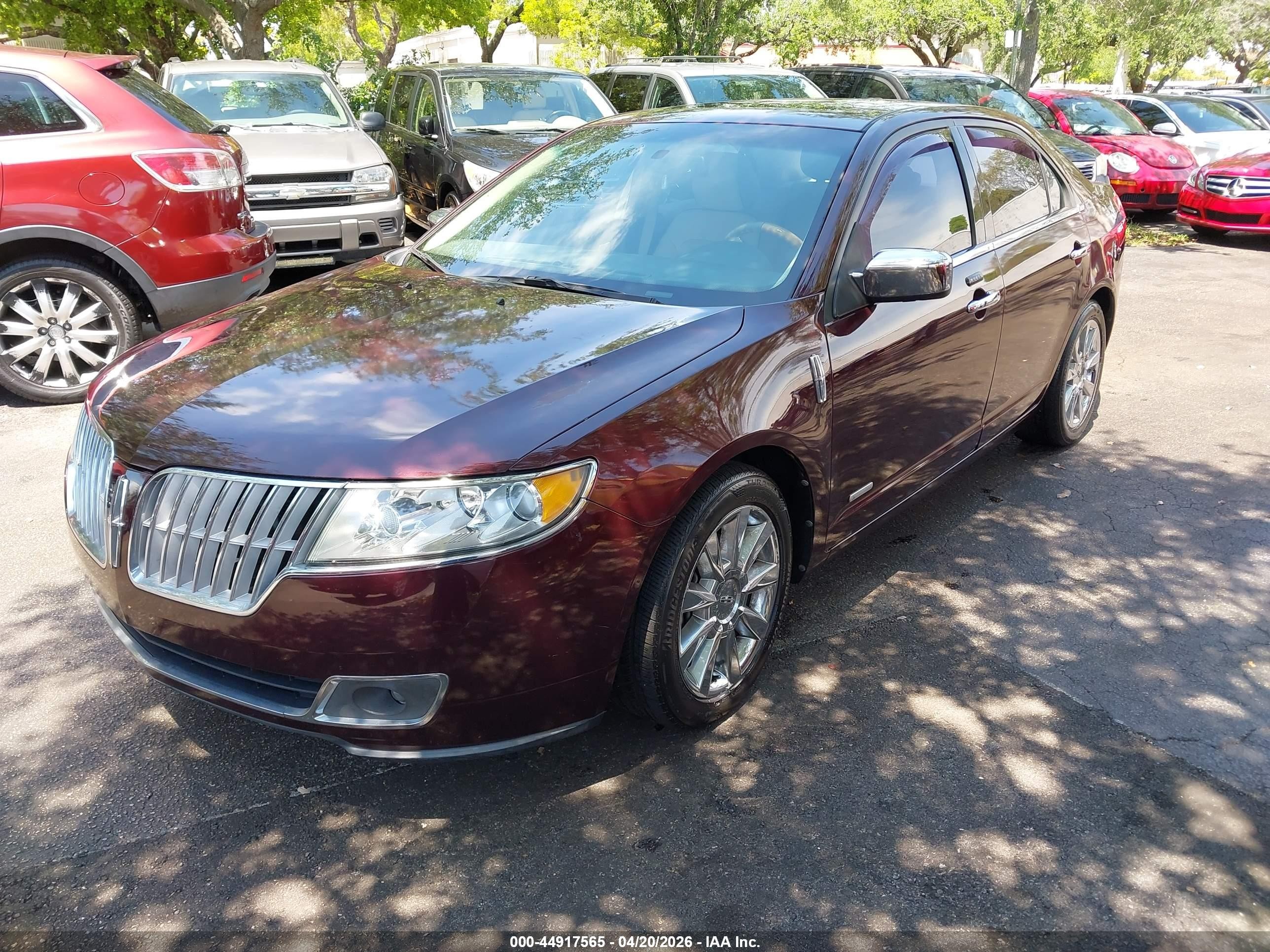 2011 Lincoln Mkz Hybrid   Burgundy vin: 3LNDL2L37BR772004