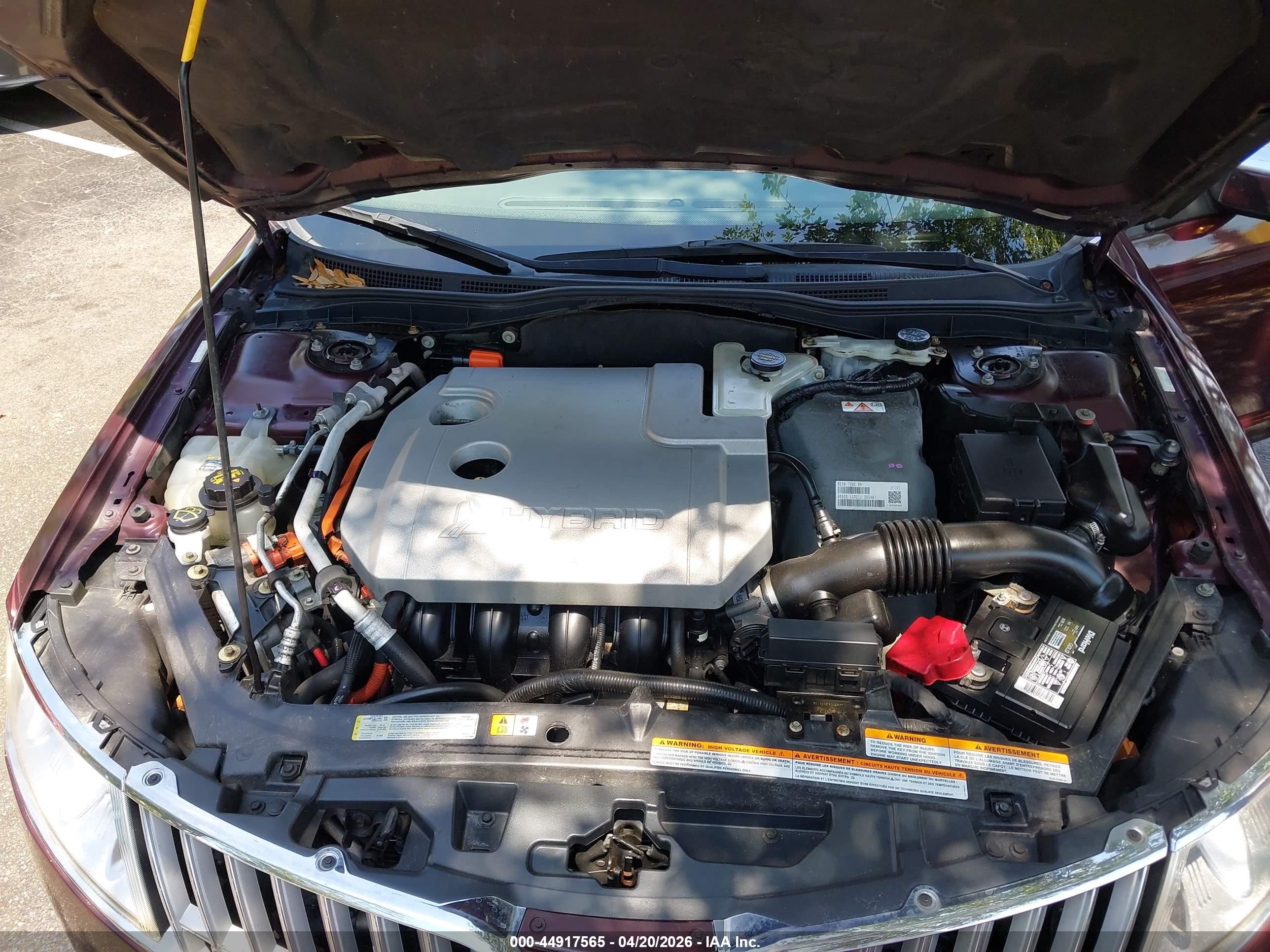 2011 Lincoln Mkz Hybrid   Burgundy vin: 3LNDL2L37BR772004