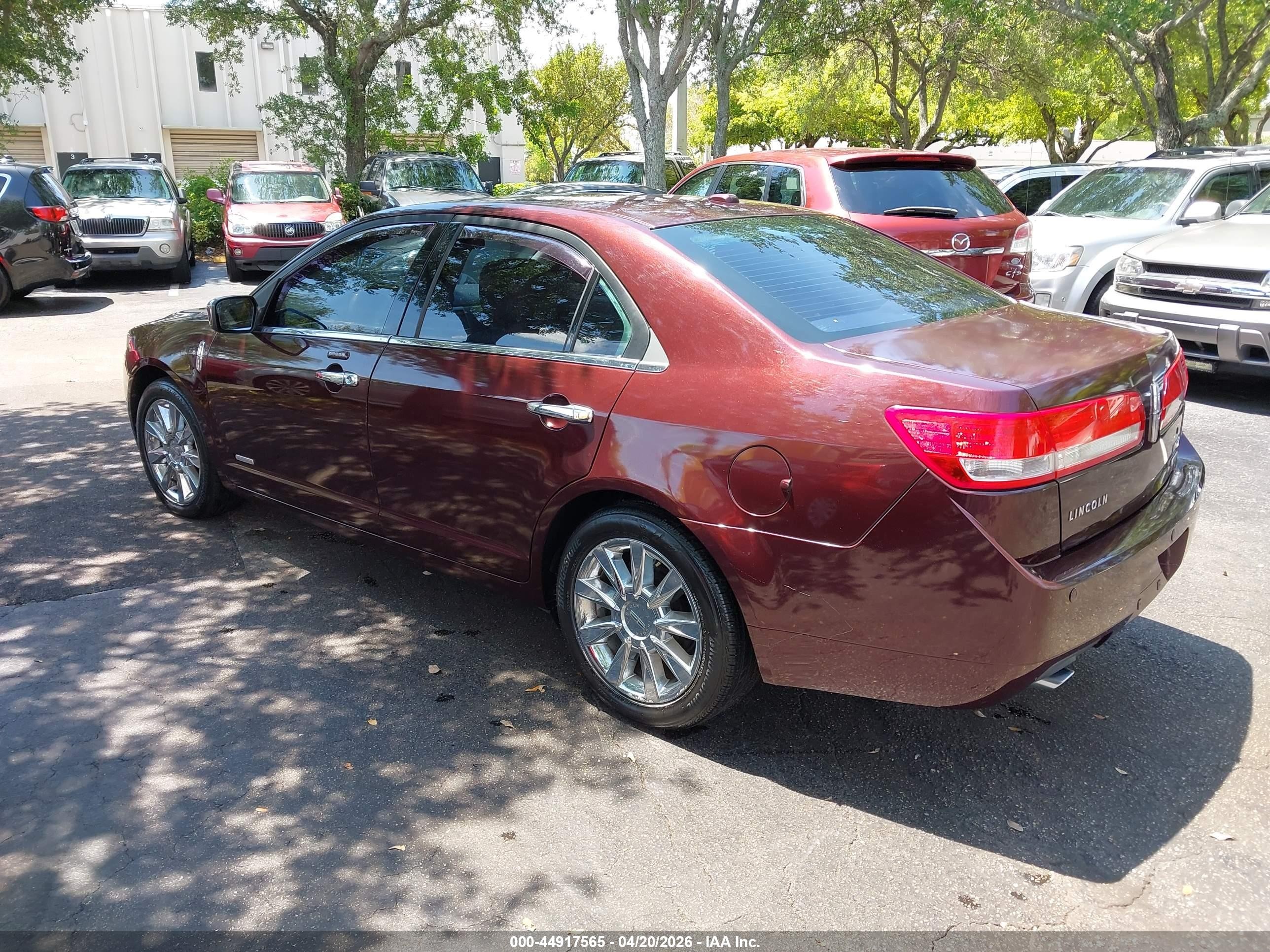 2011 Lincoln Mkz Hybrid   Burgundy vin: 3LNDL2L37BR772004