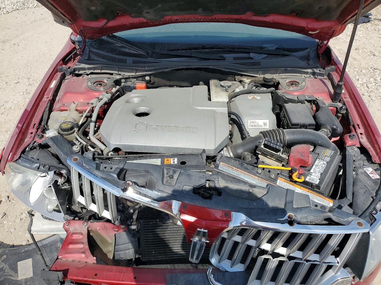 2011 Lincoln Mkz Hybrid Red vin: 3LNDL2L37BR773752