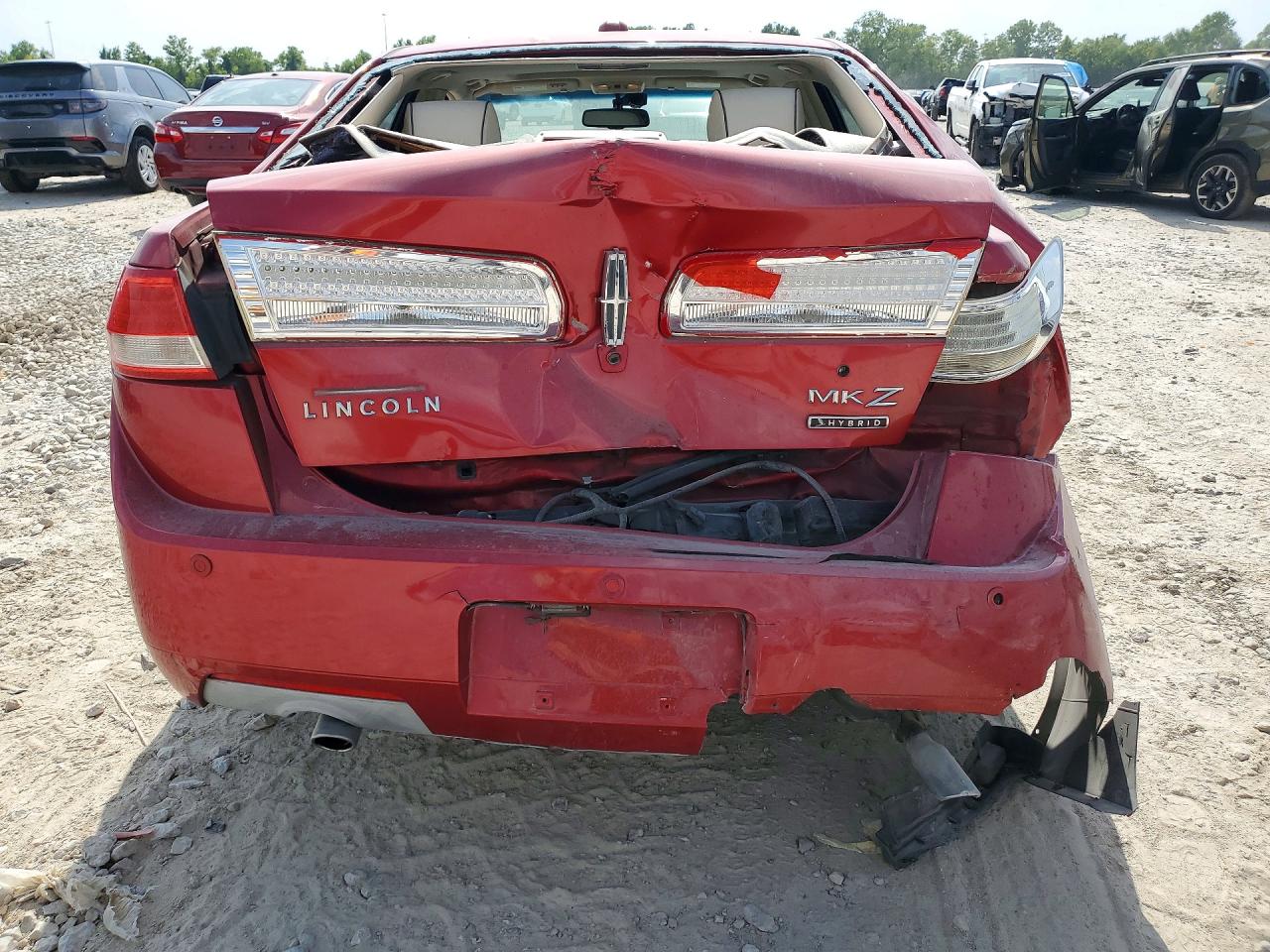 2011 Lincoln Mkz Hybrid Red vin: 3LNDL2L37BR773752