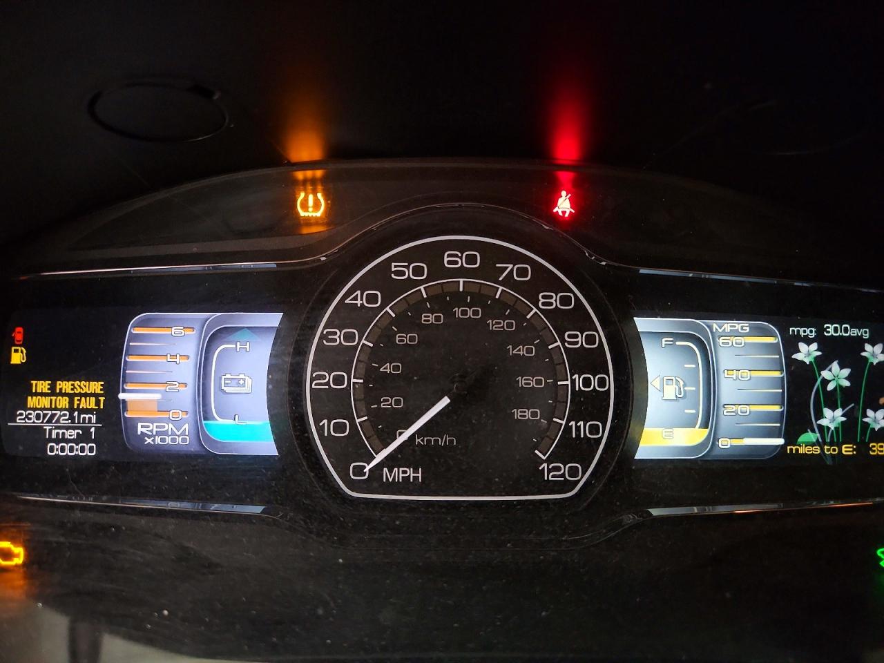 2012 Lincoln Mkz Hybrid Black vin: 3LNDL2L37CR802183
