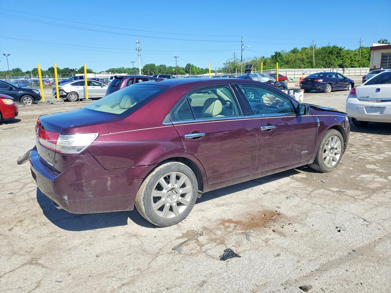 2011 Lincoln Mkz Hybrid Maroon vin: 3LNDL2L38BR763487
