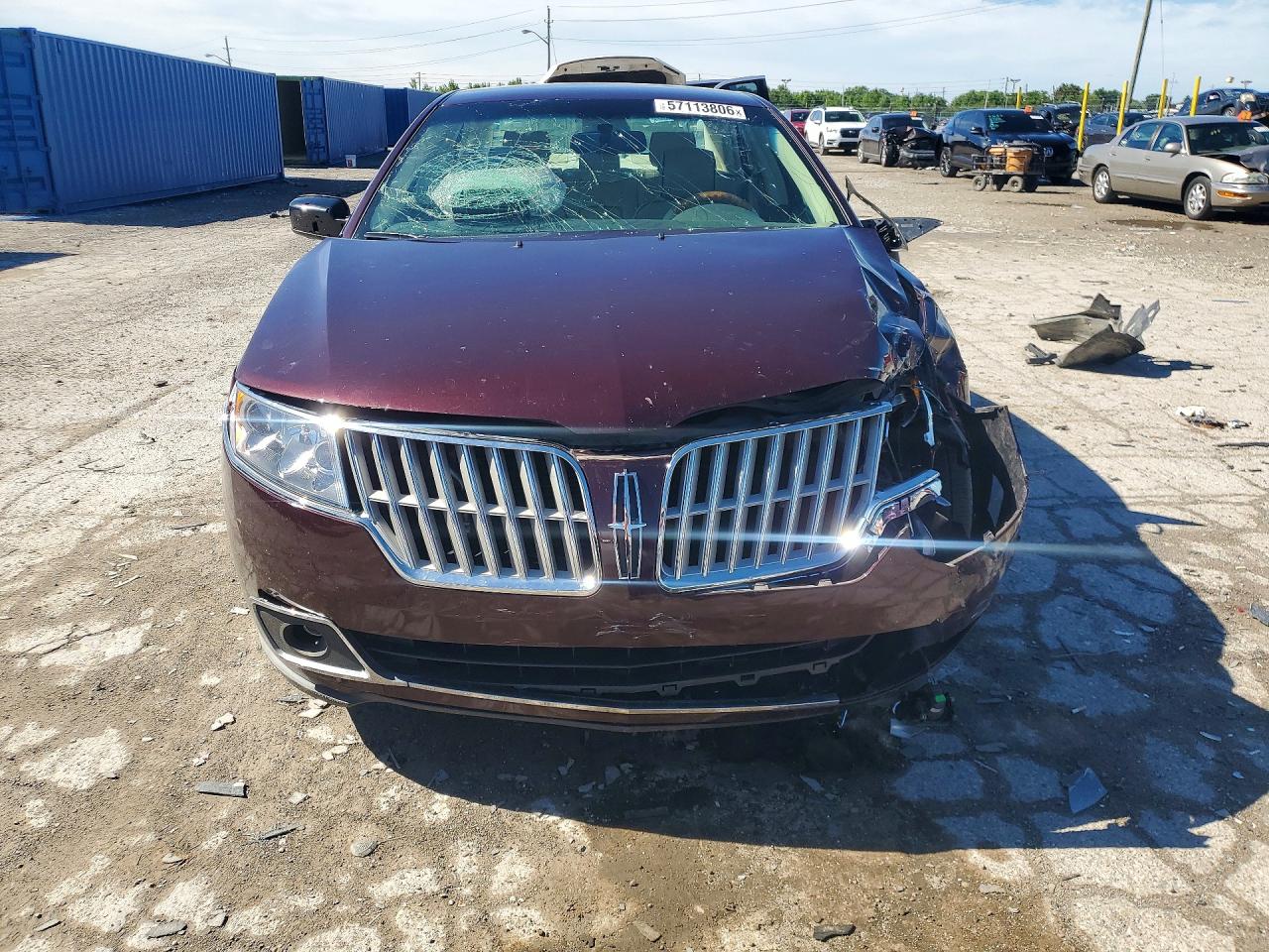 2011 Lincoln Mkz Hybrid Maroon vin: 3LNDL2L38BR763487