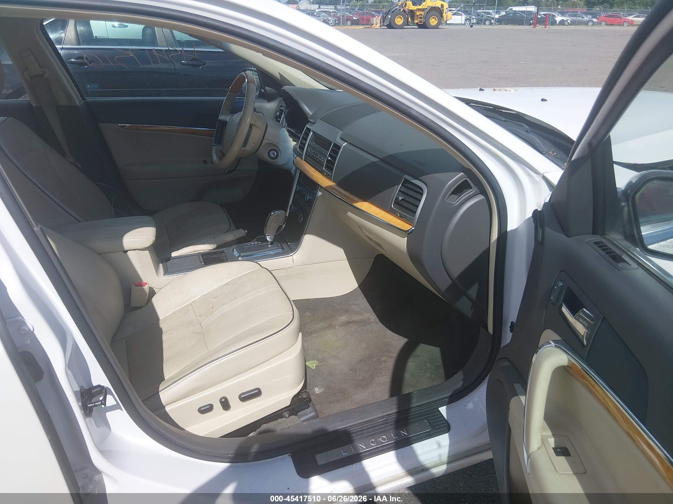 2011 Lincoln Mkz Hybrid White vin: 3LNDL2L38BR773744