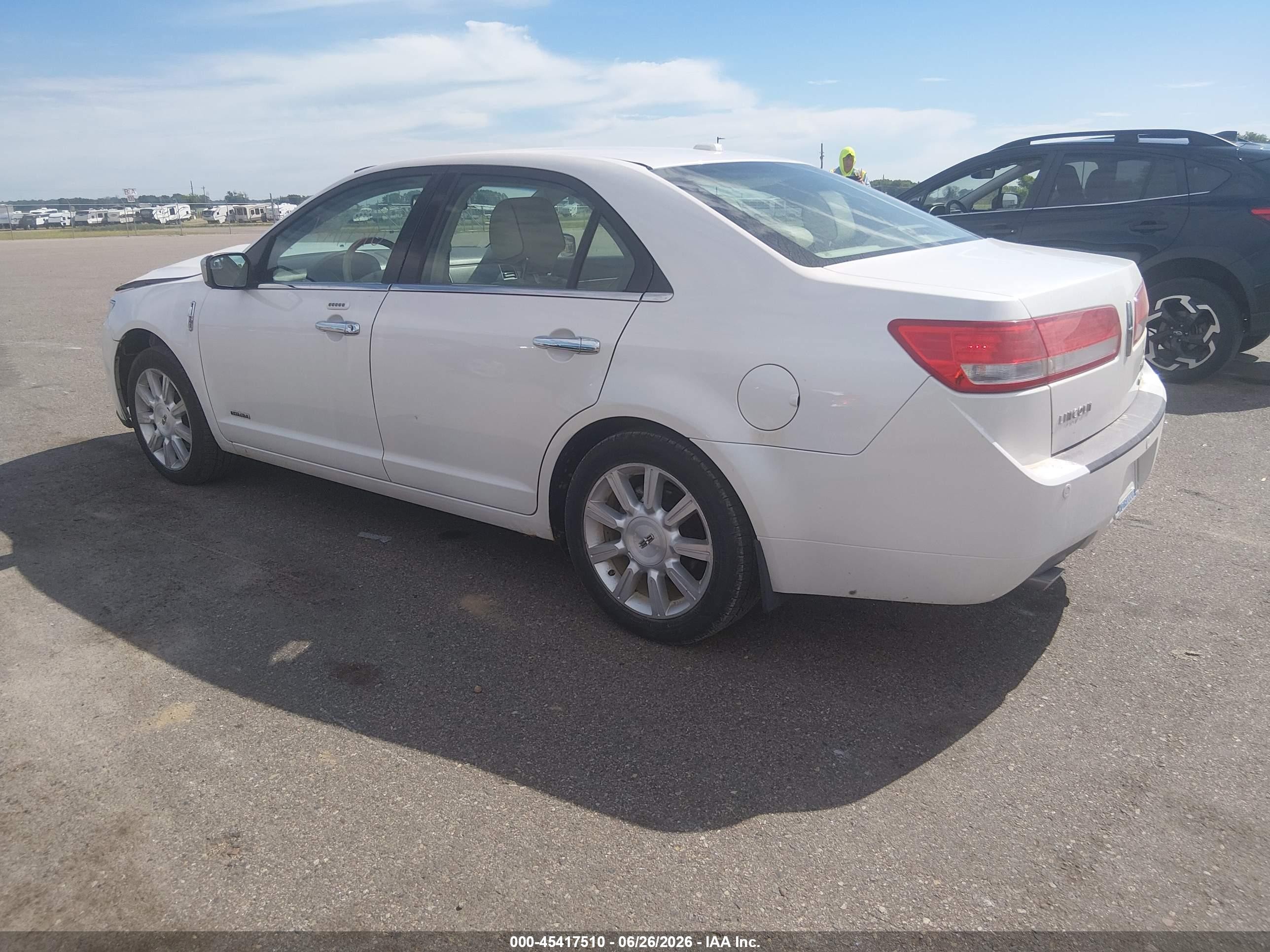 2011 Lincoln Mkz Hybrid White vin: 3LNDL2L38BR773744