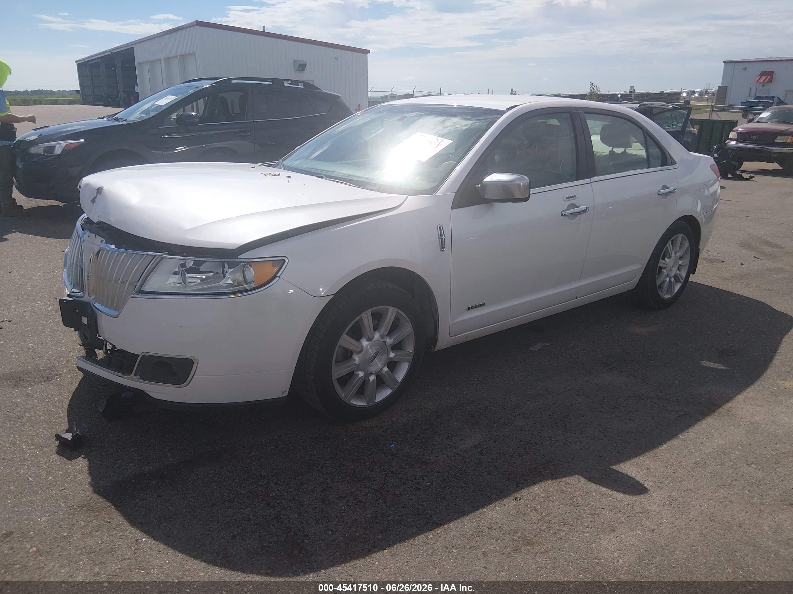 2011 Lincoln Mkz Hybrid White vin: 3LNDL2L38BR773744